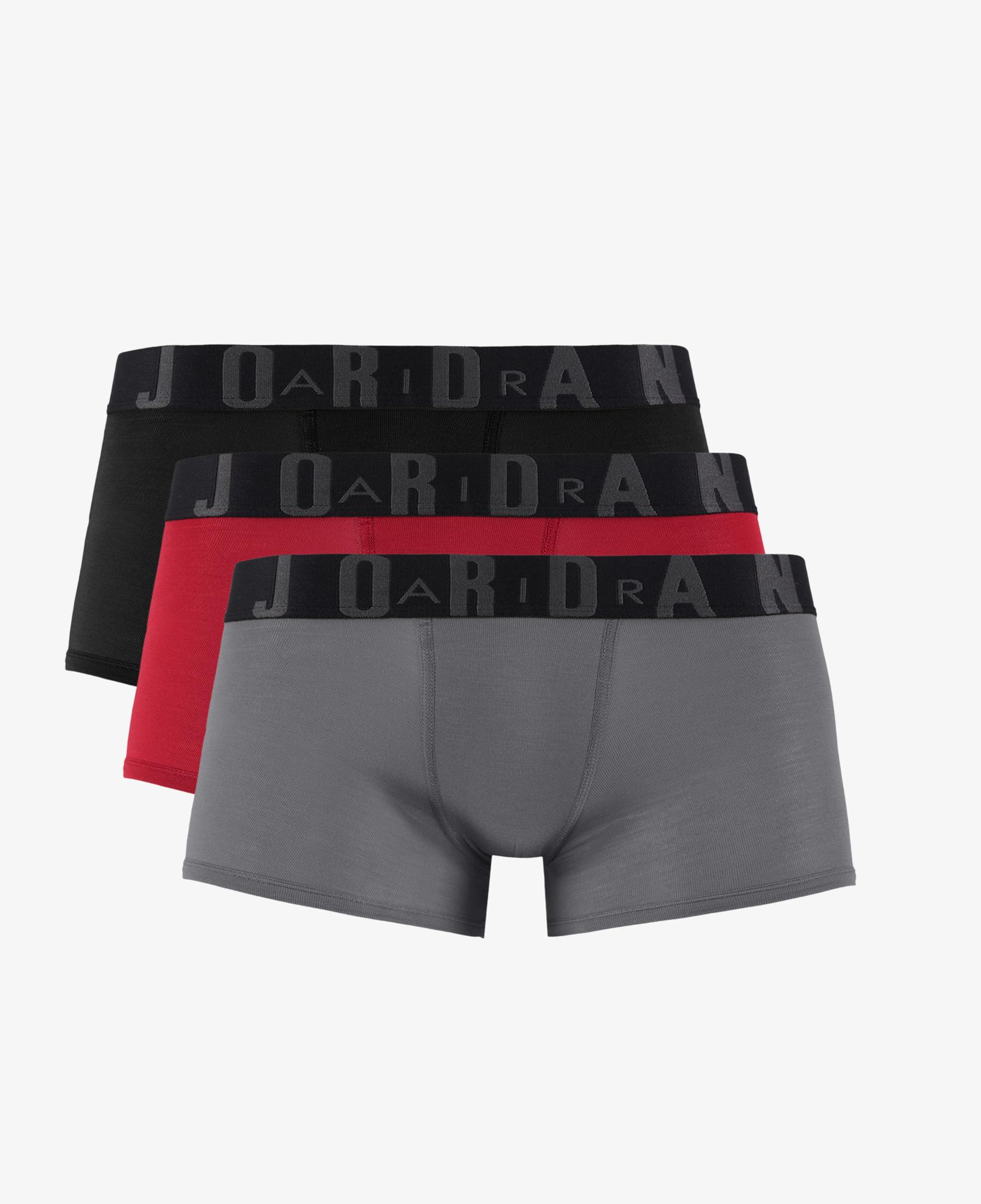 Jordan 3'Lü Flight Modal Çocuk Kırmızı Boxer