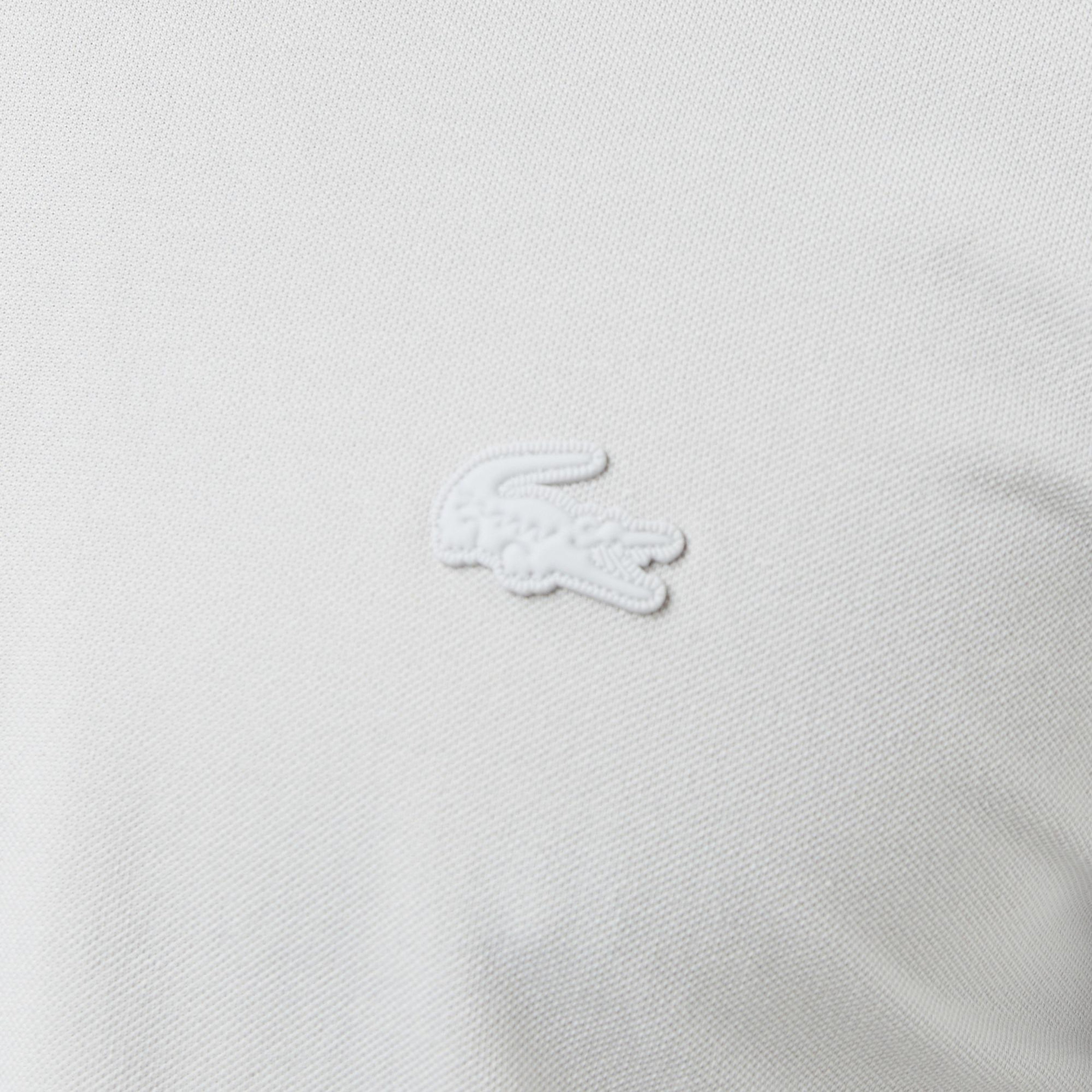 Lacoste Erkek Slim Fit Yarım Fermuarlı Gri Polo