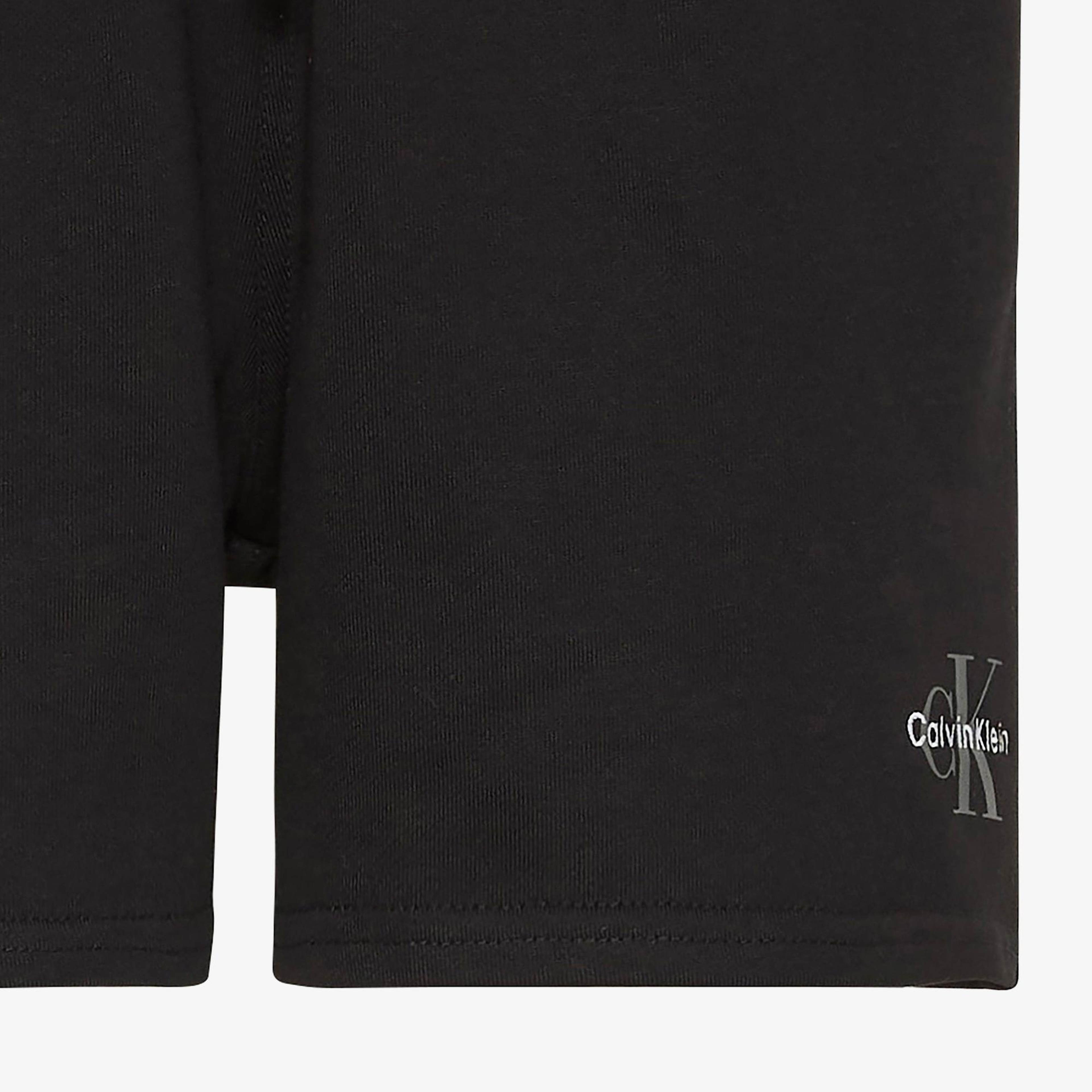 Calvin Klein Monologo French Terry Kadın Siyah Şort