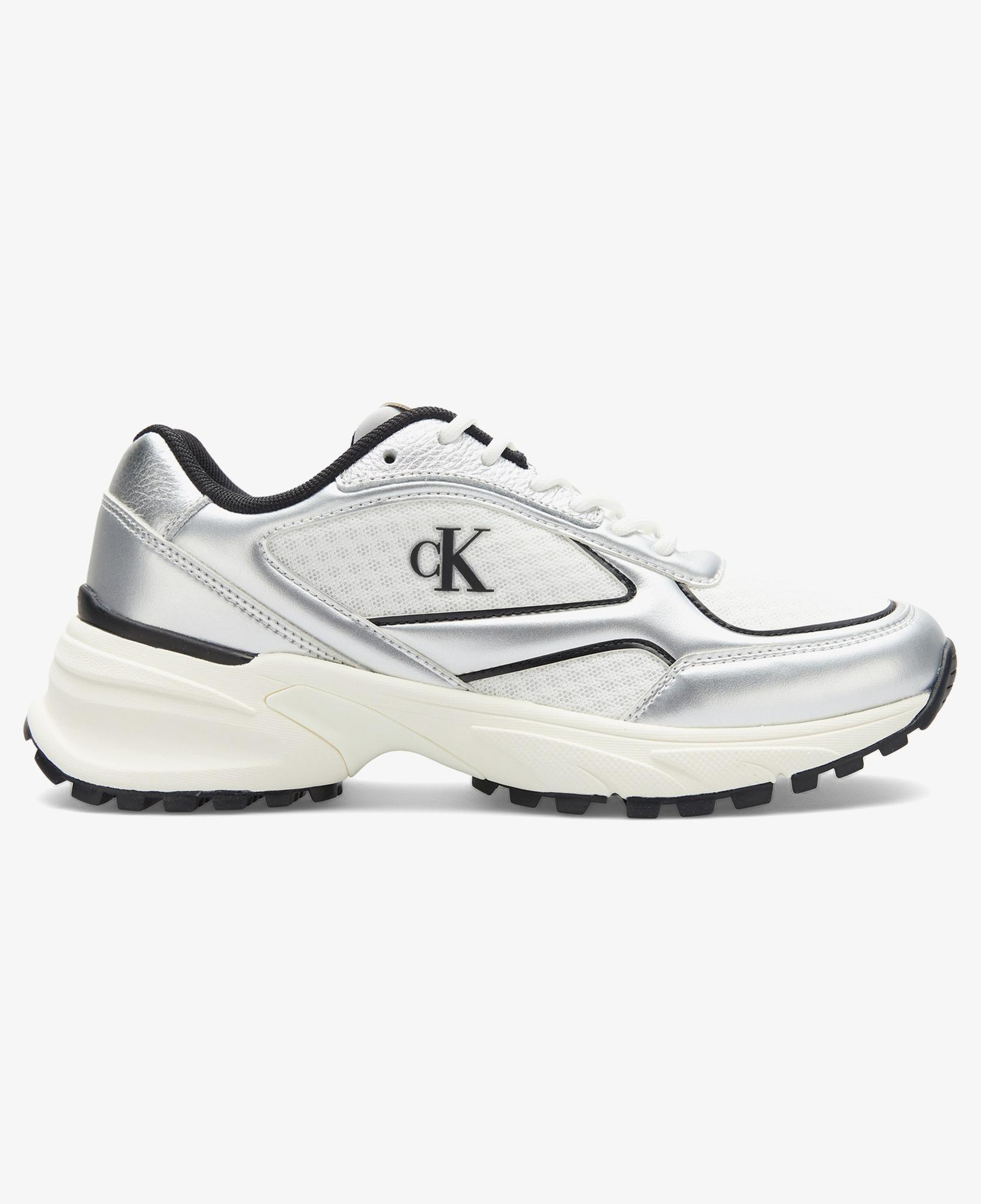 Calvin Klein Hike Runner Lace Up Mesh Kadın Gri Sneaker