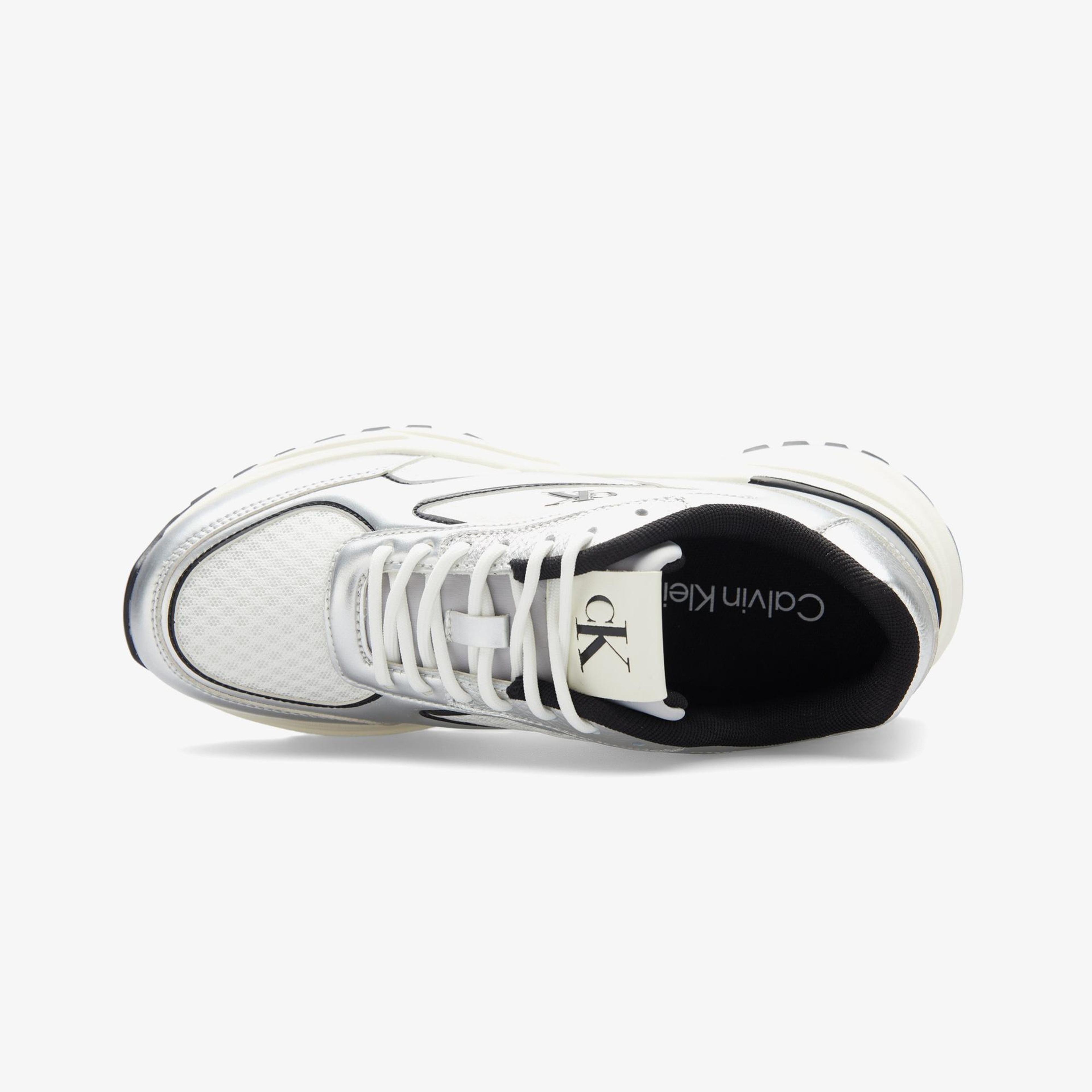 Calvin Klein Hike Runner Lace Up Mesh Kadın Gri Sneaker