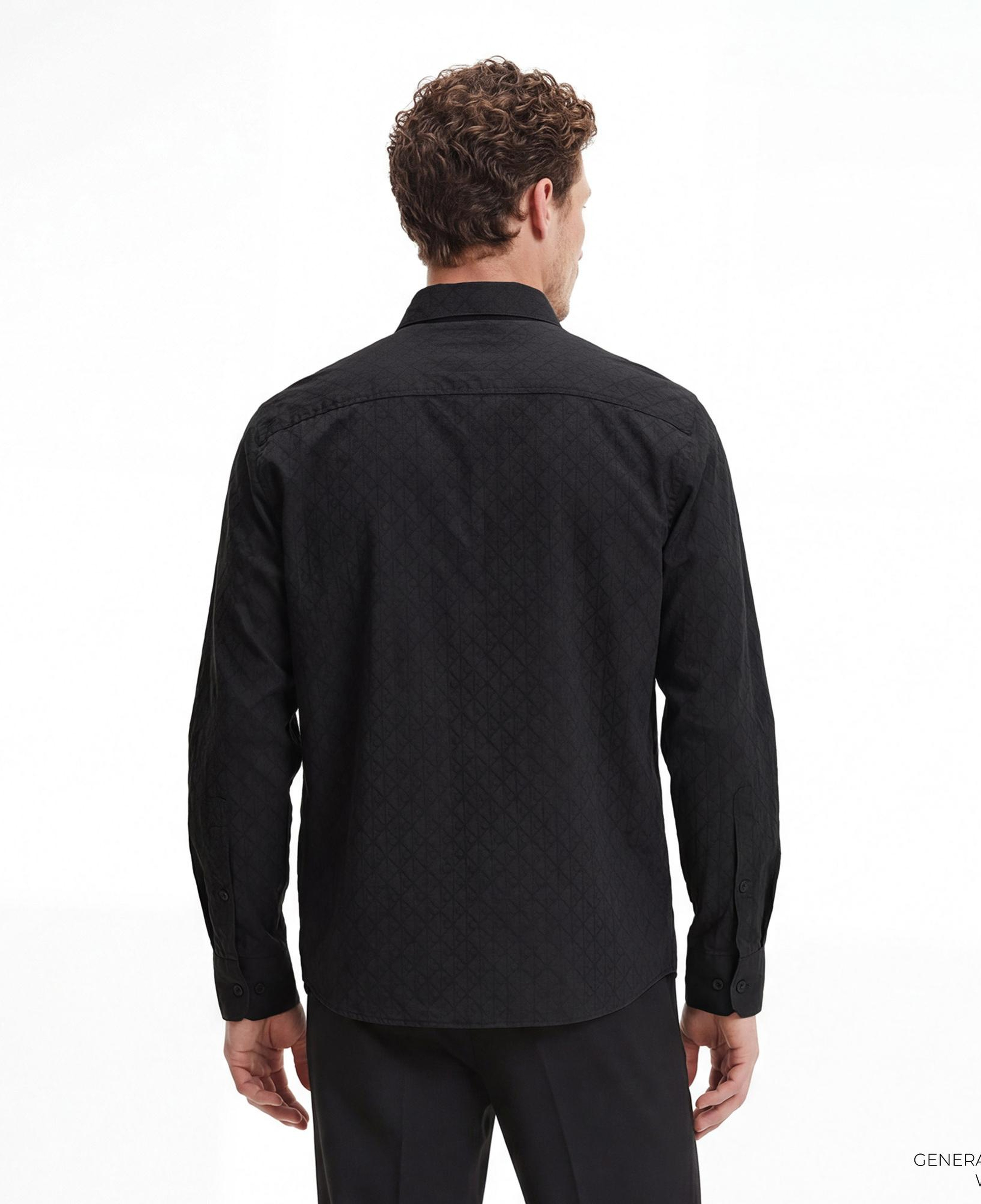 Calvin Klein Jacquard Easy Erkek Siyah Gömlek