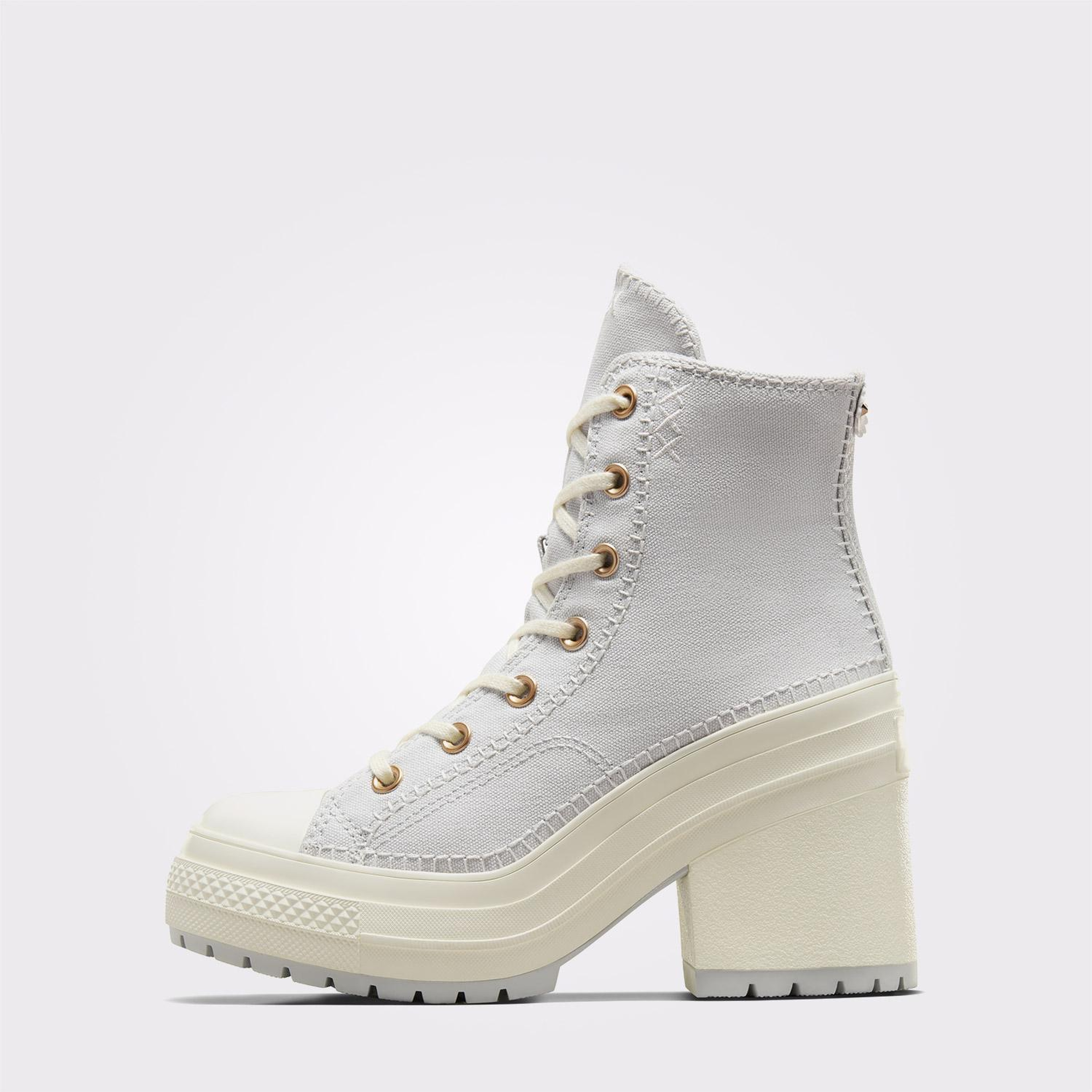 Converse Chuck 70 De Luxe Heel Unisex Gri Platform Sneaker