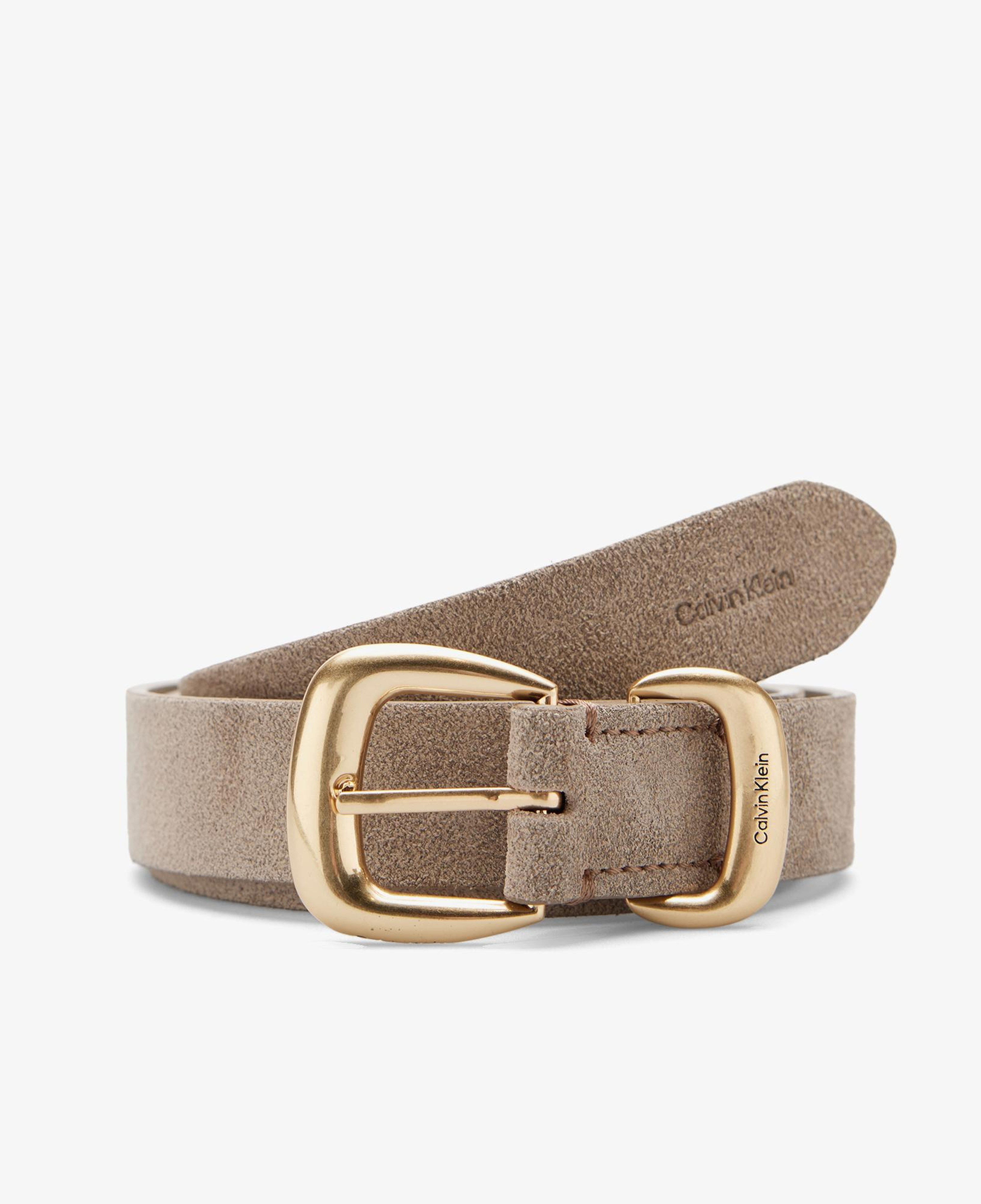 Calvin Klein 2 Piece Suede Strap 25mm Kadın Kahverengi Kemer