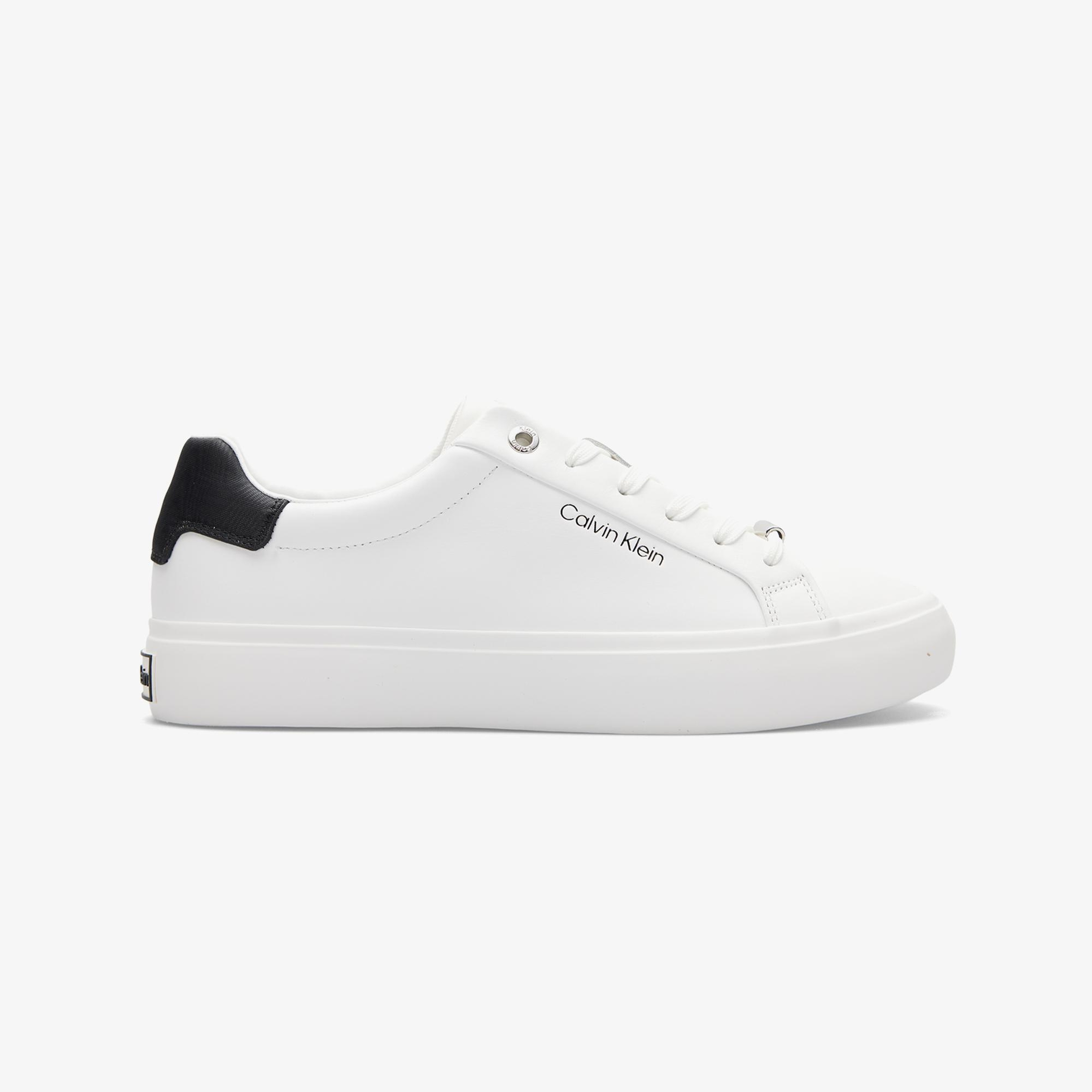 Calvin Klein Vulc Lace Up Moire Kadın Beyaz Sneaker