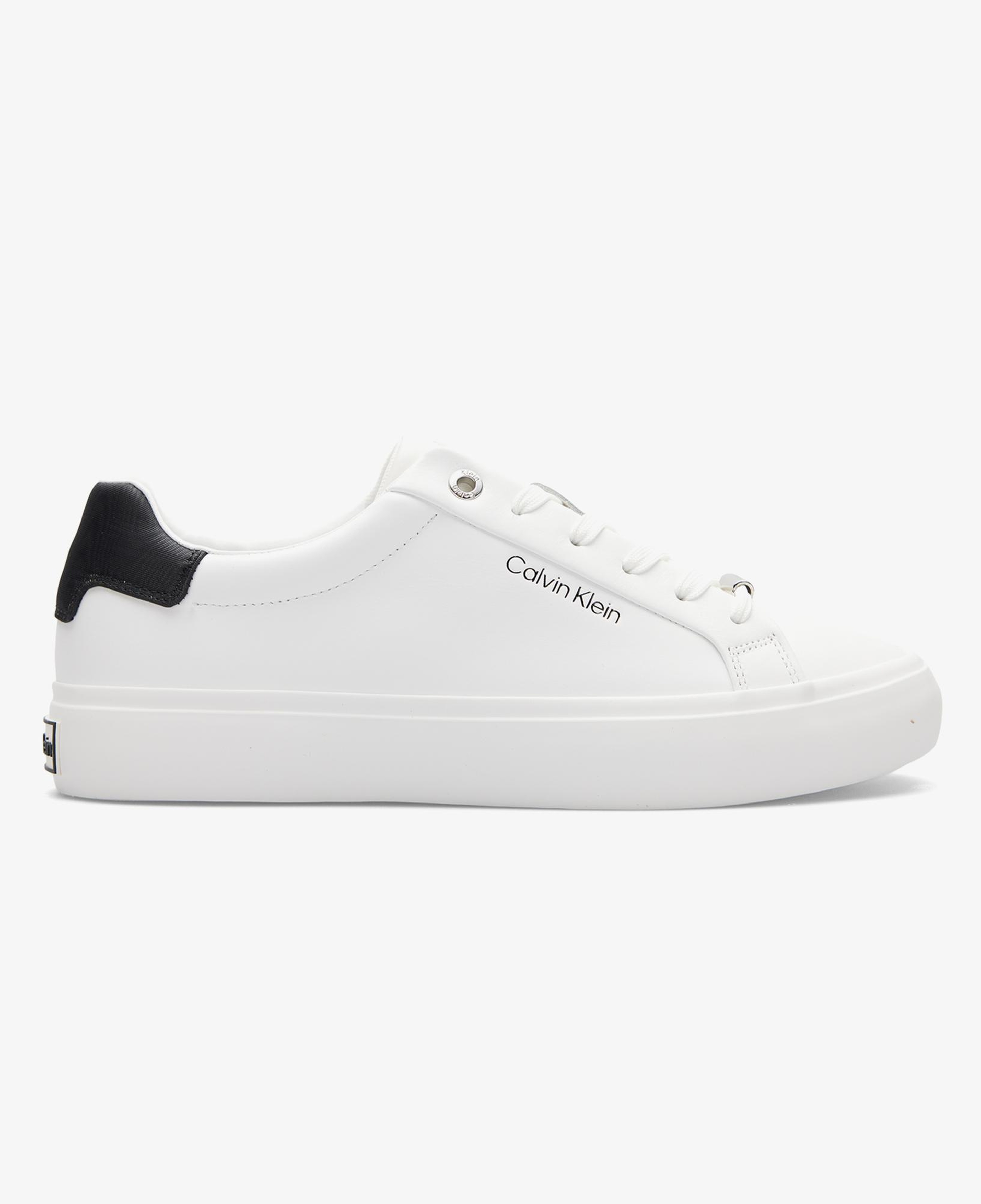 Calvin Klein Vulc Lace Up Moire Kadın Beyaz Sneaker