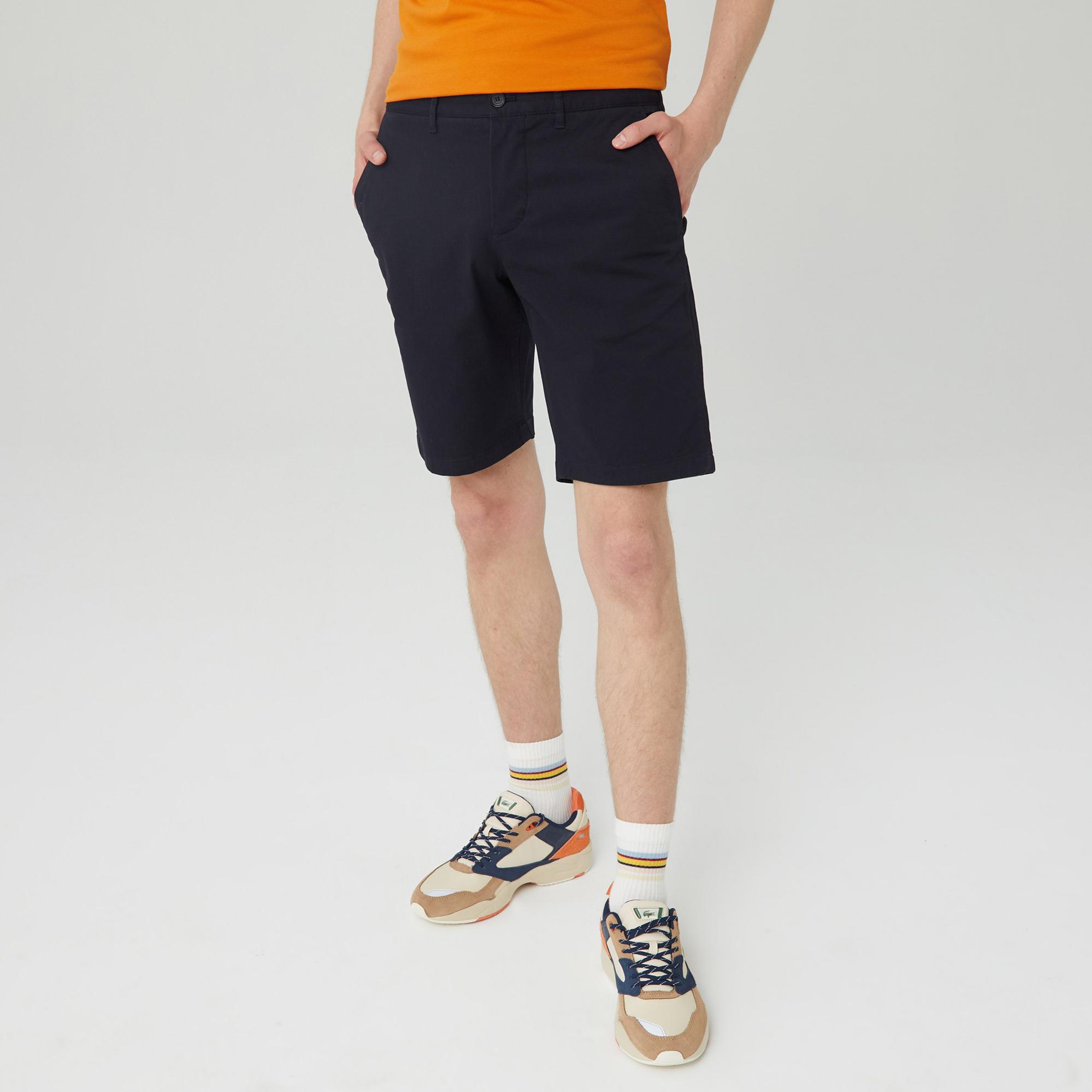 Lacoste Erkek Slim Fit Lacivert Bermuda Şort