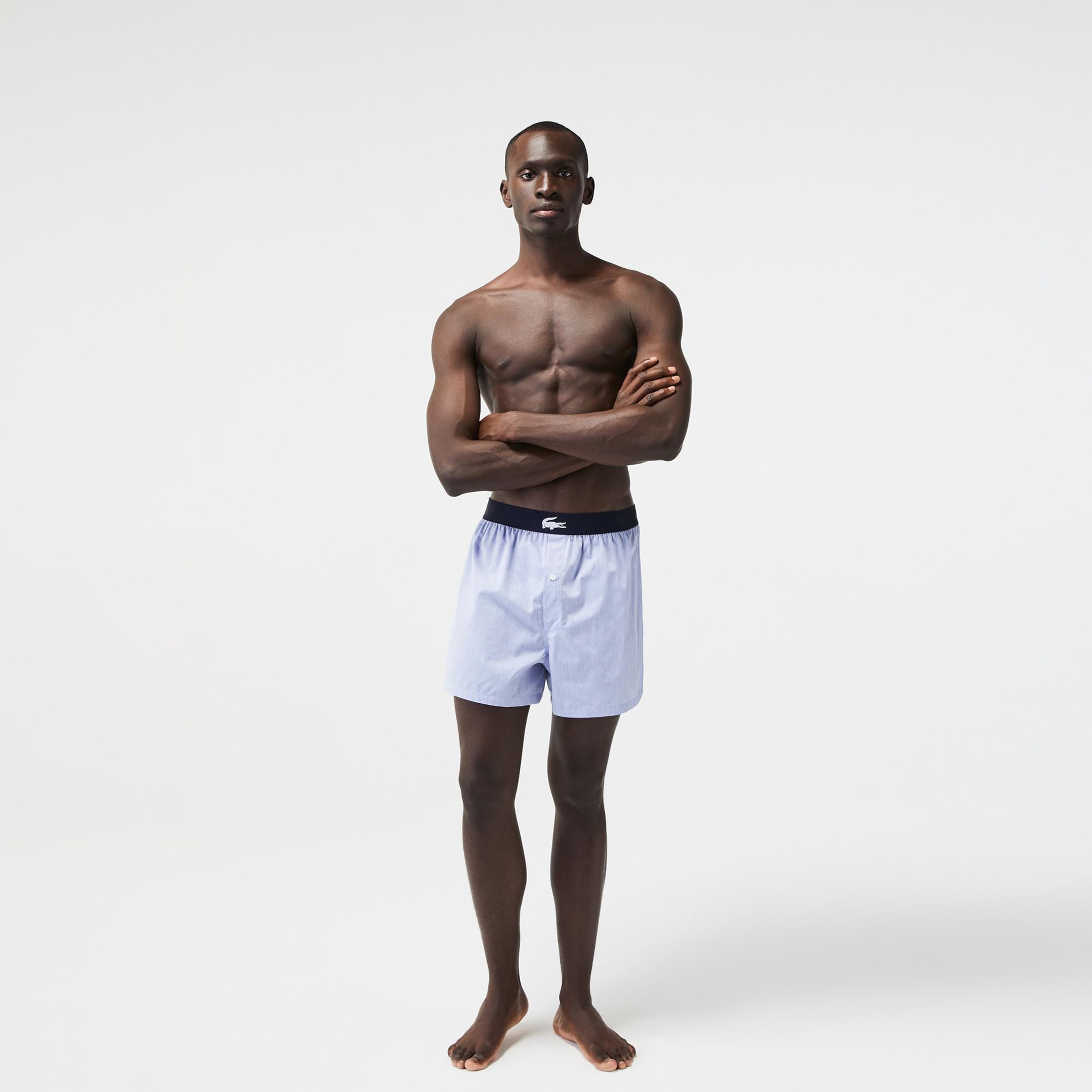 Erkek Desenli 3'lü Renkli Boxer