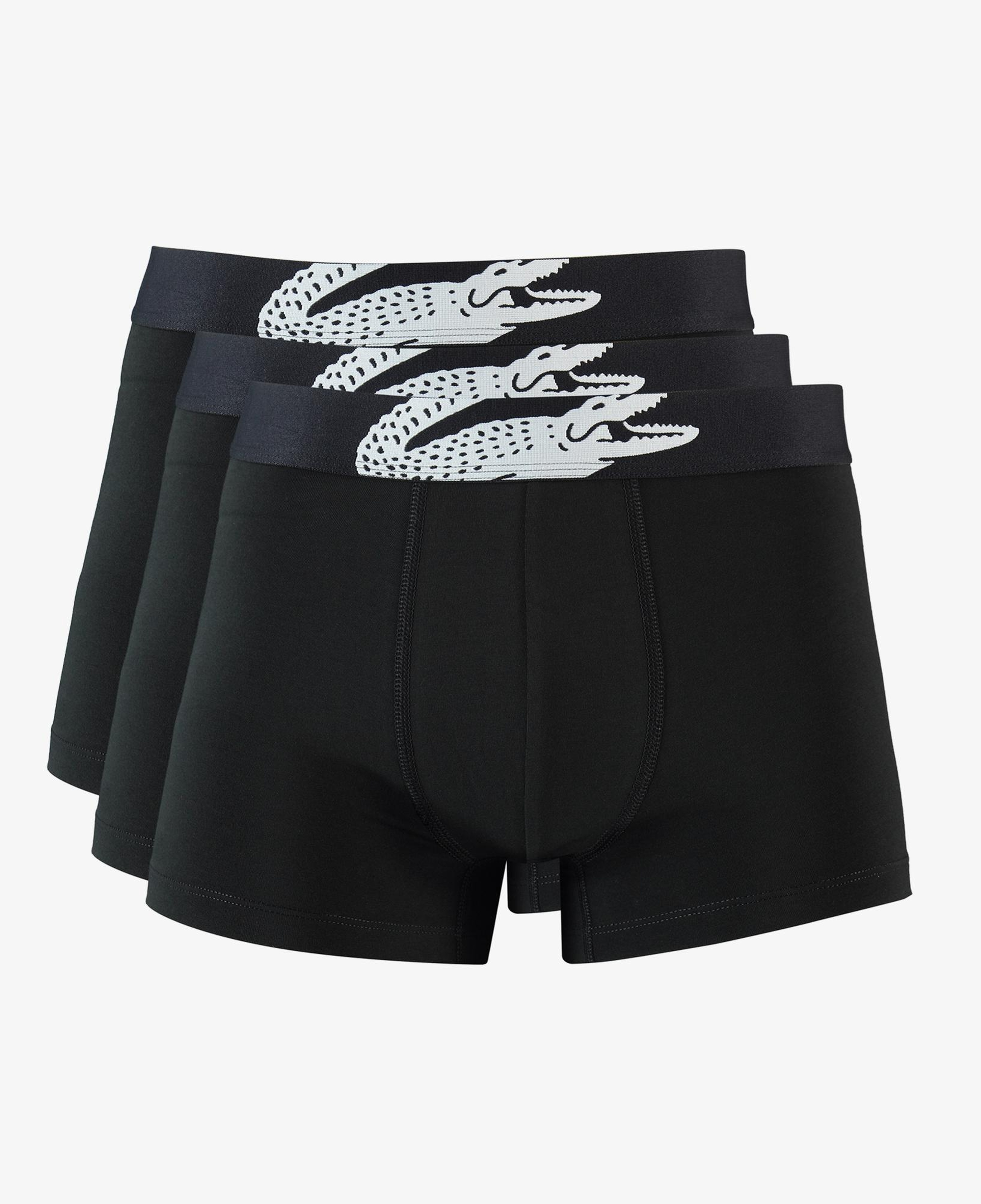 Lacoste Erkek 3'lü Siyah Boxer