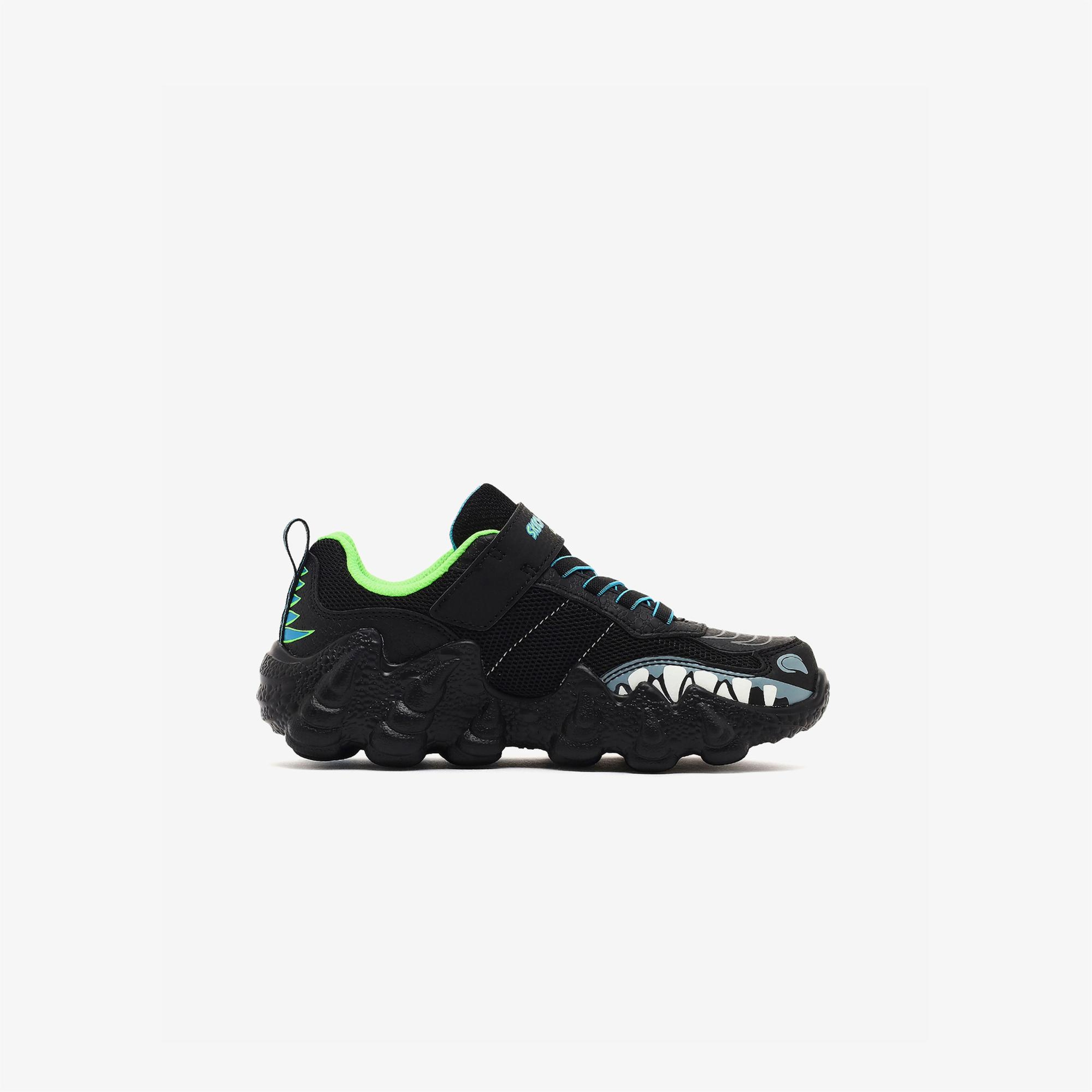 Skechers Skechosaurus Lights 2.0 Çocuk Siyah Işıklı Spor Ayakkabı