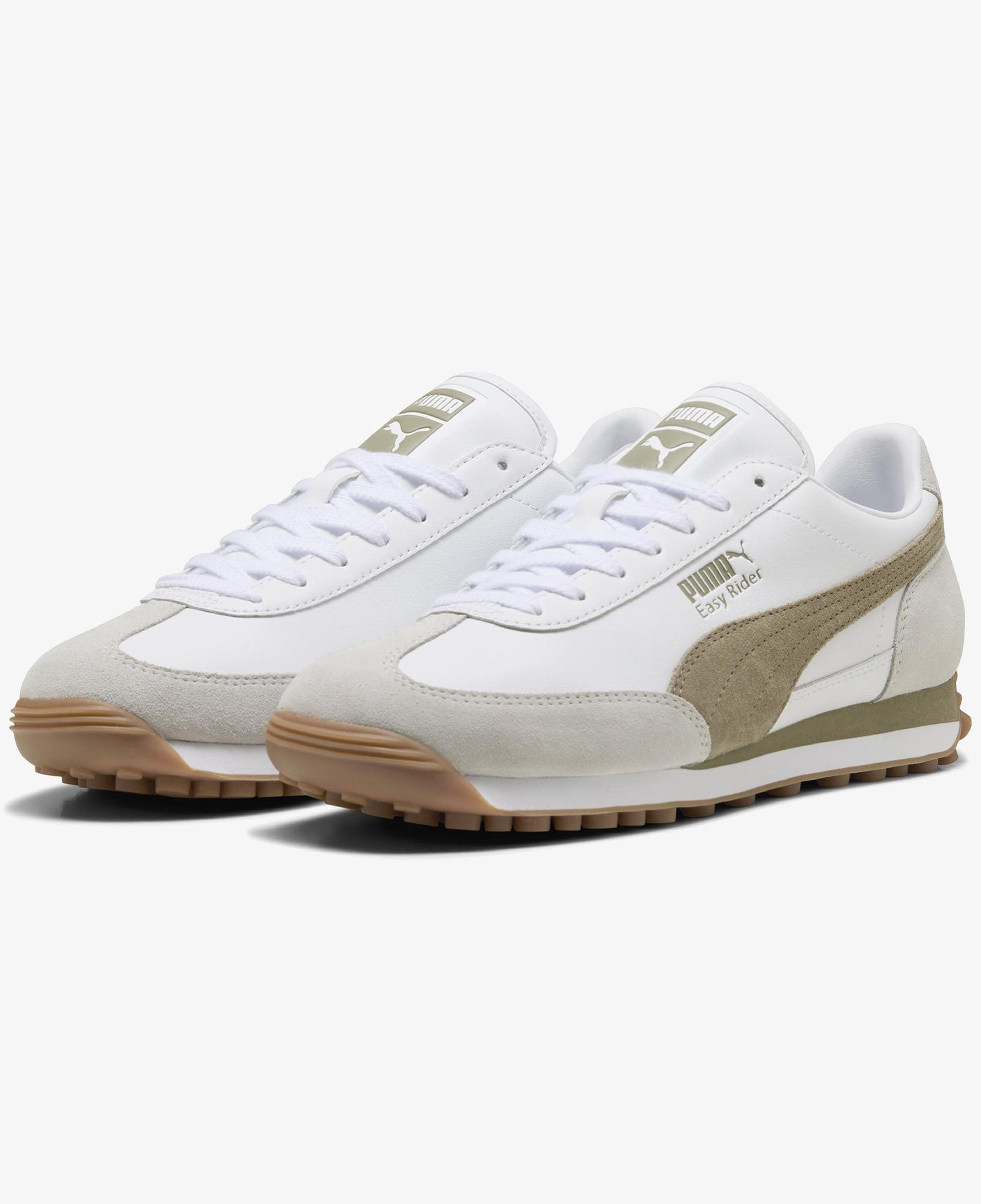 Puma Easy Rider Mix Unisex Beyaz Haki Spor Ayakkabı