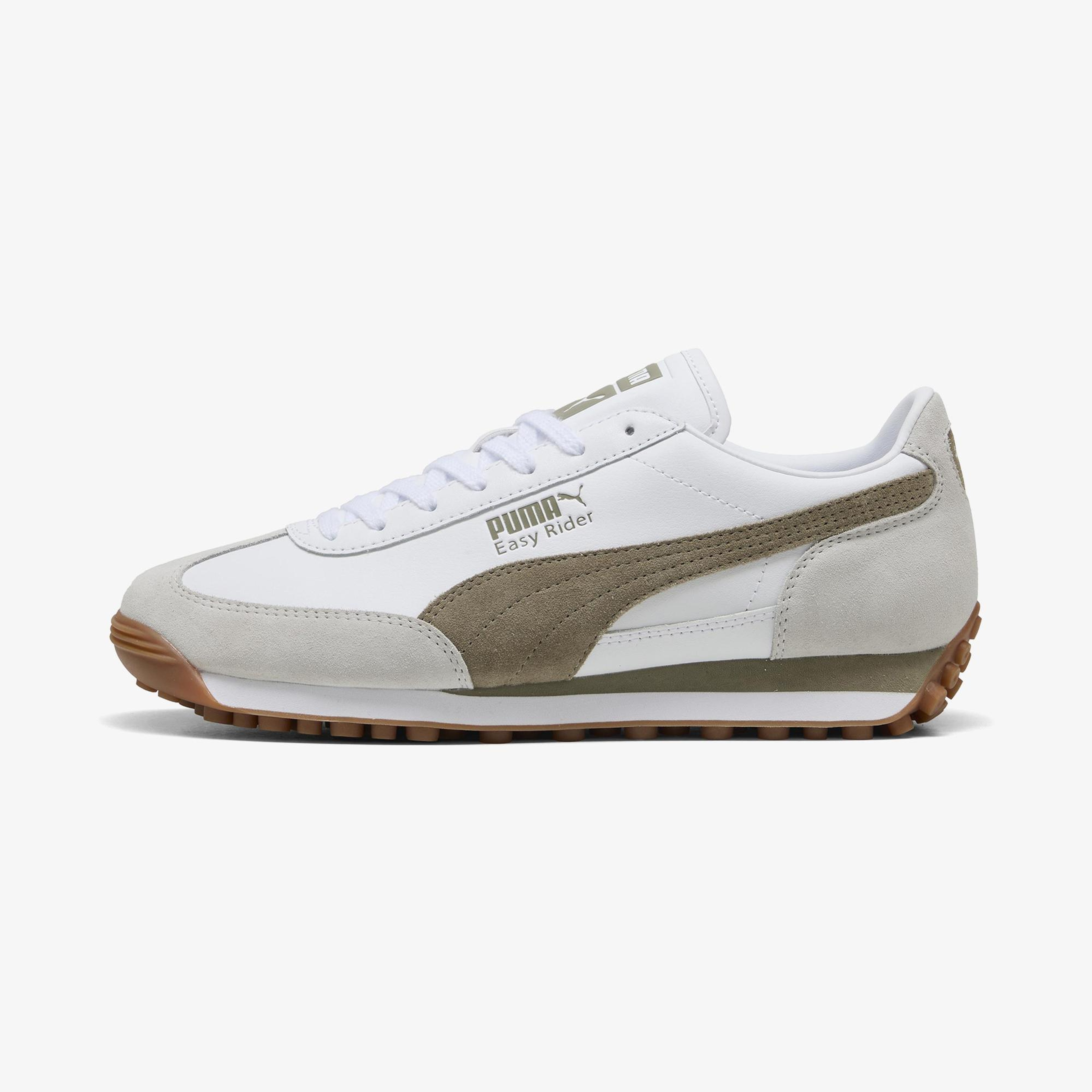 Puma Easy Rider Mix Unisex Beyaz Haki Spor Ayakkabı