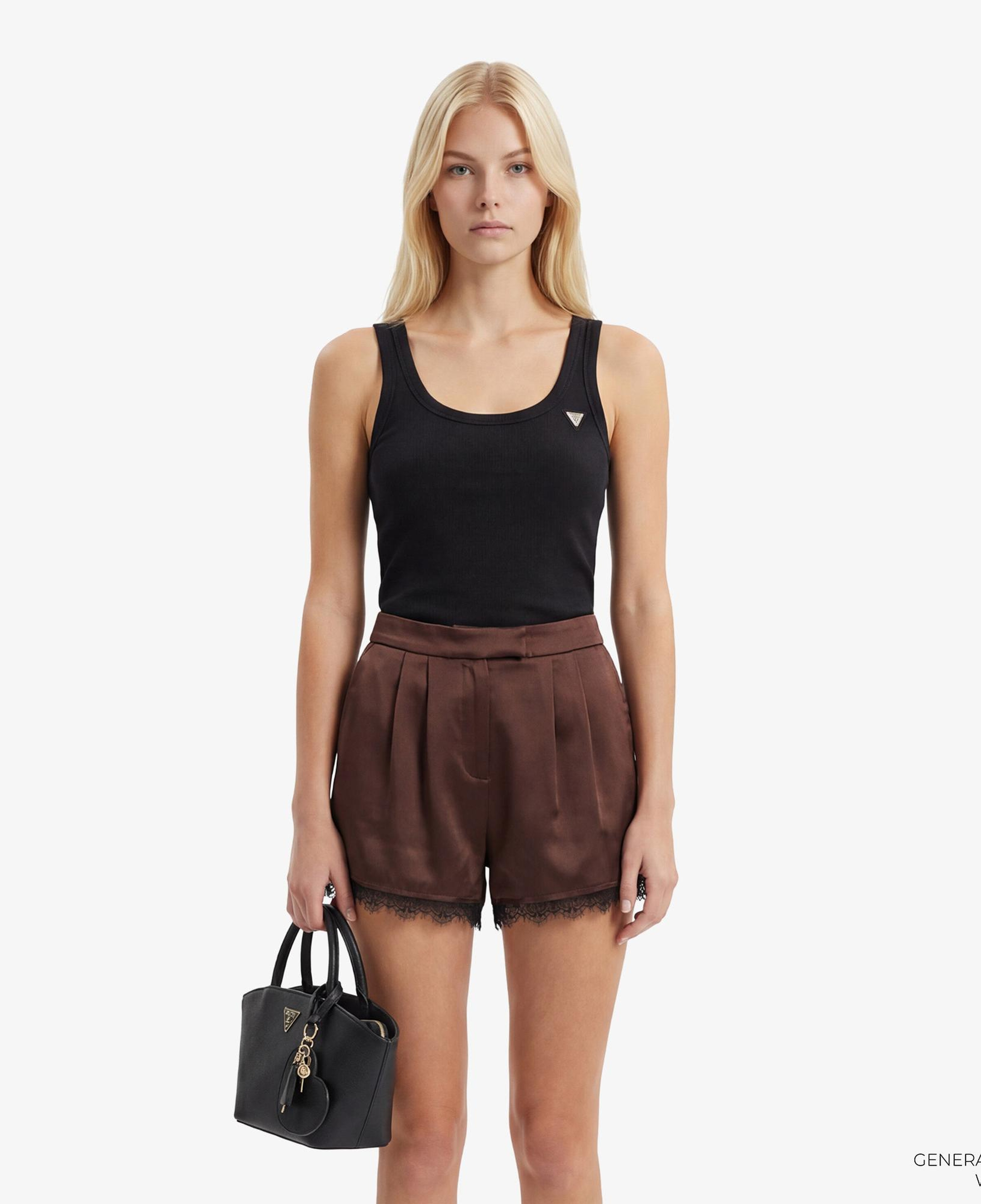 Guess Colette Aktif Kadın Kahverengi T-Shirt