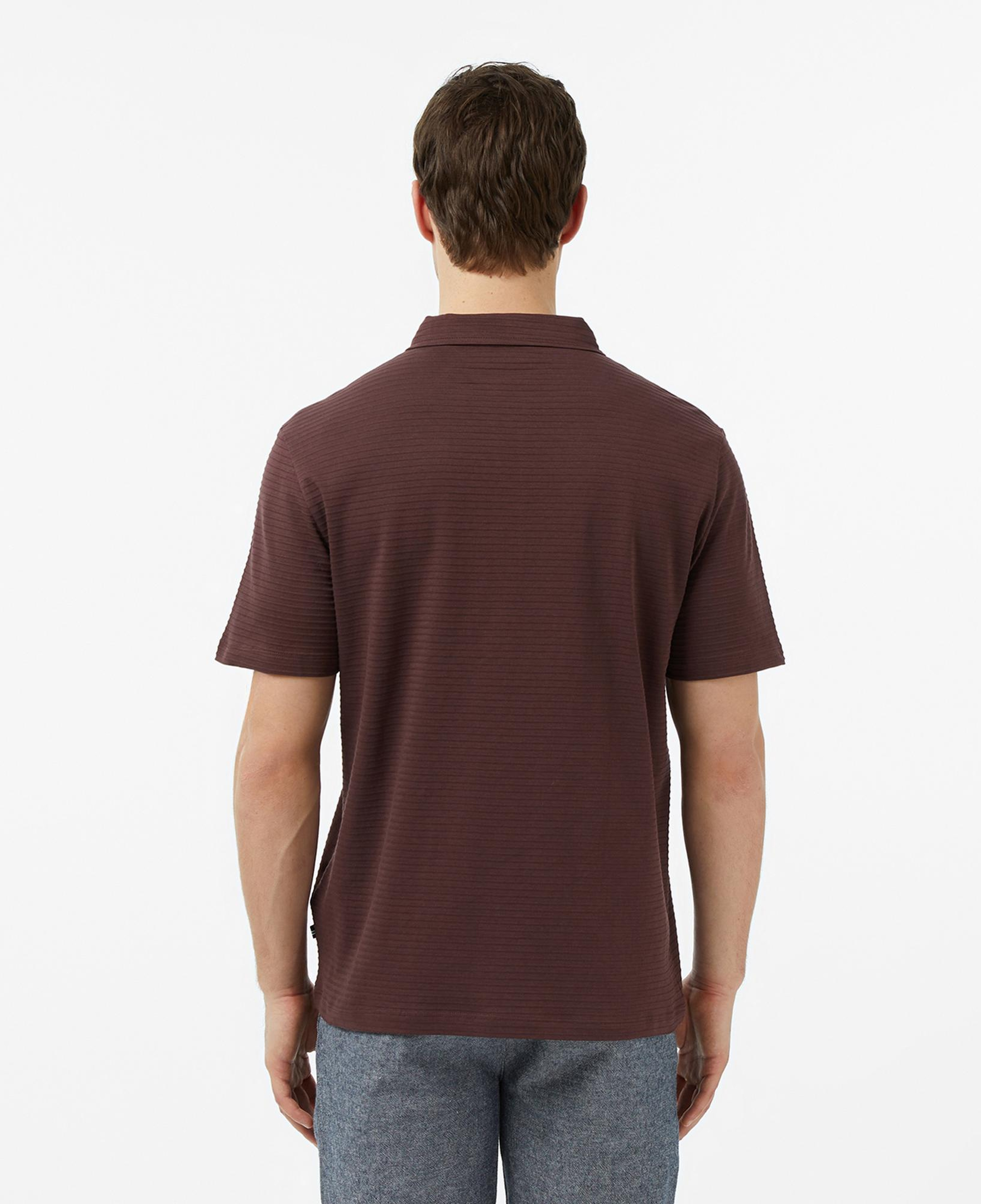 Nautica Erkek Kahverengi Regular Fit Çizgili Polo Yaka T-Shirt