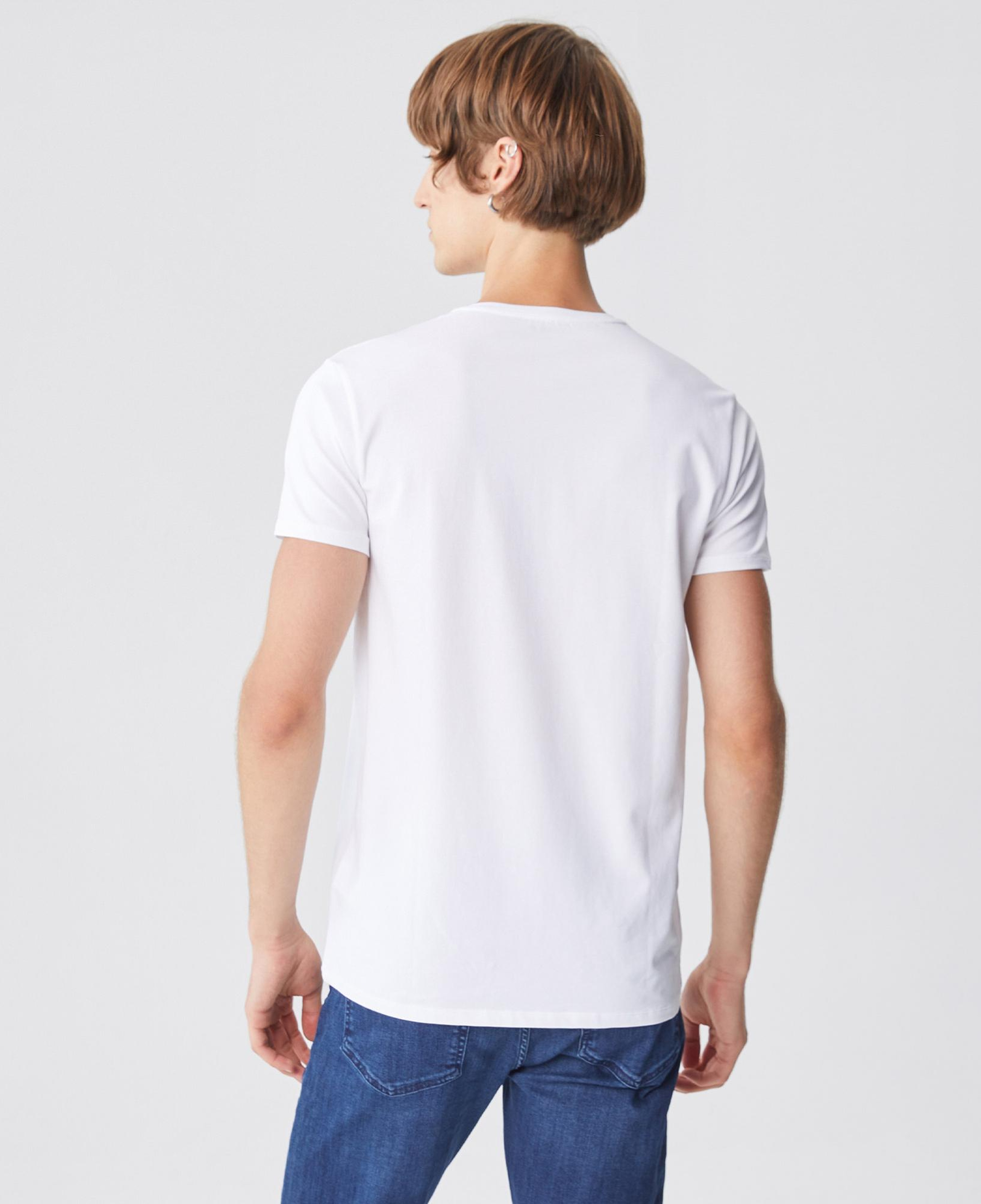 Lacoste Erkek Slim Fit V Yaka Beyaz T-Shirt