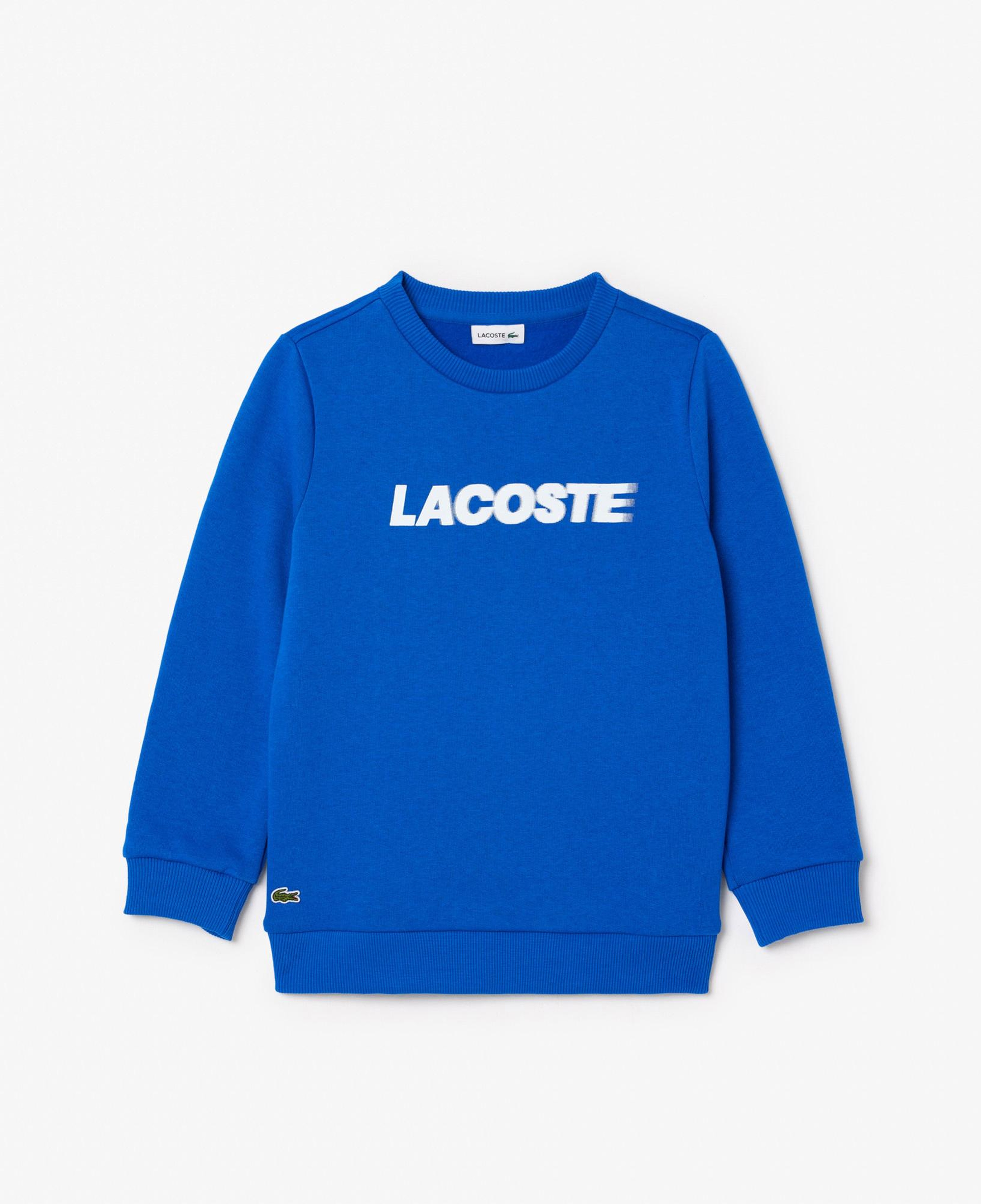 Lacoste Erkek Çocuk Baskılı Mavi Sweatshirt