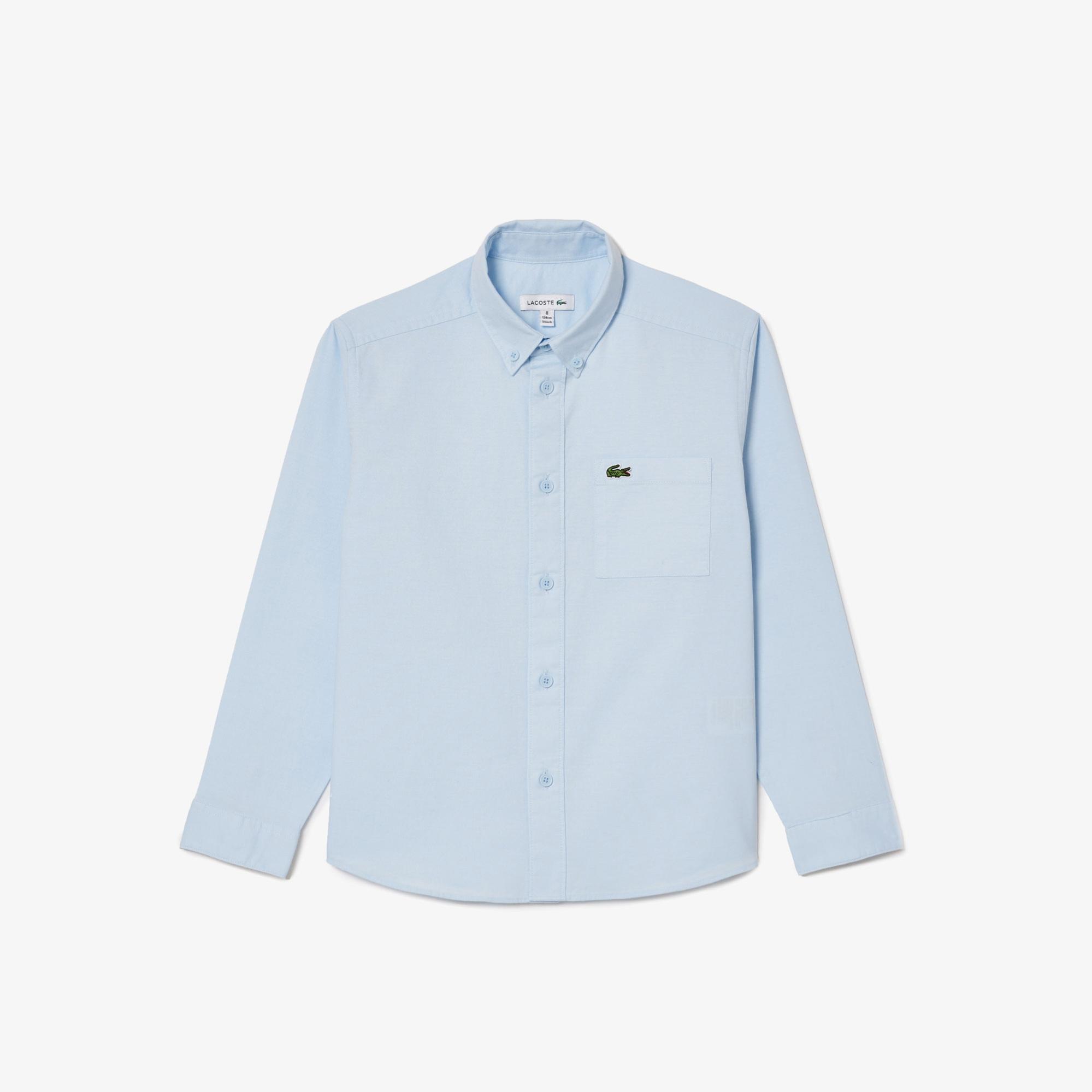 Lacoste Çocuk Uzun Kollu Açık Mavi Gömlek