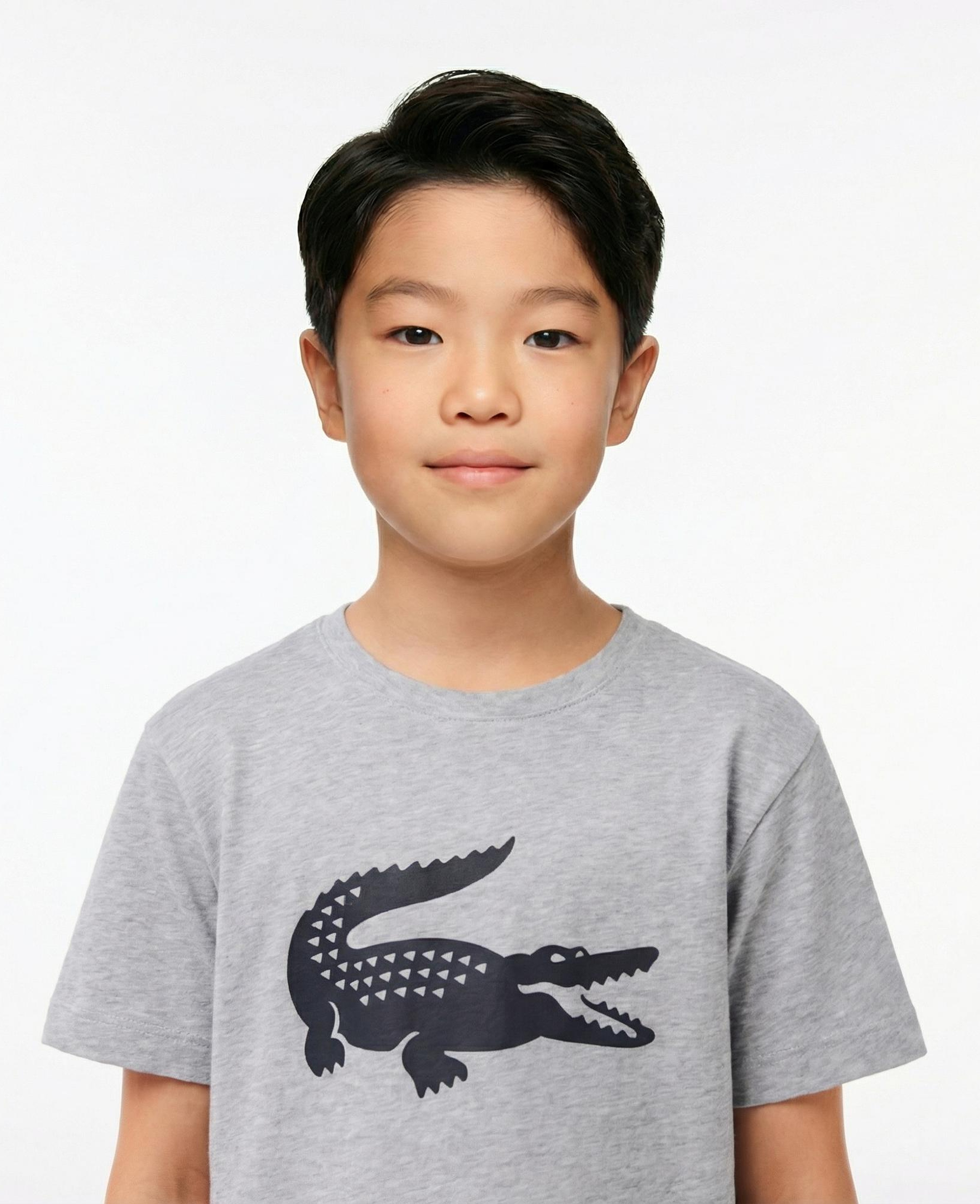 Erkek Çocuk Baskılı Gri T-Shirt