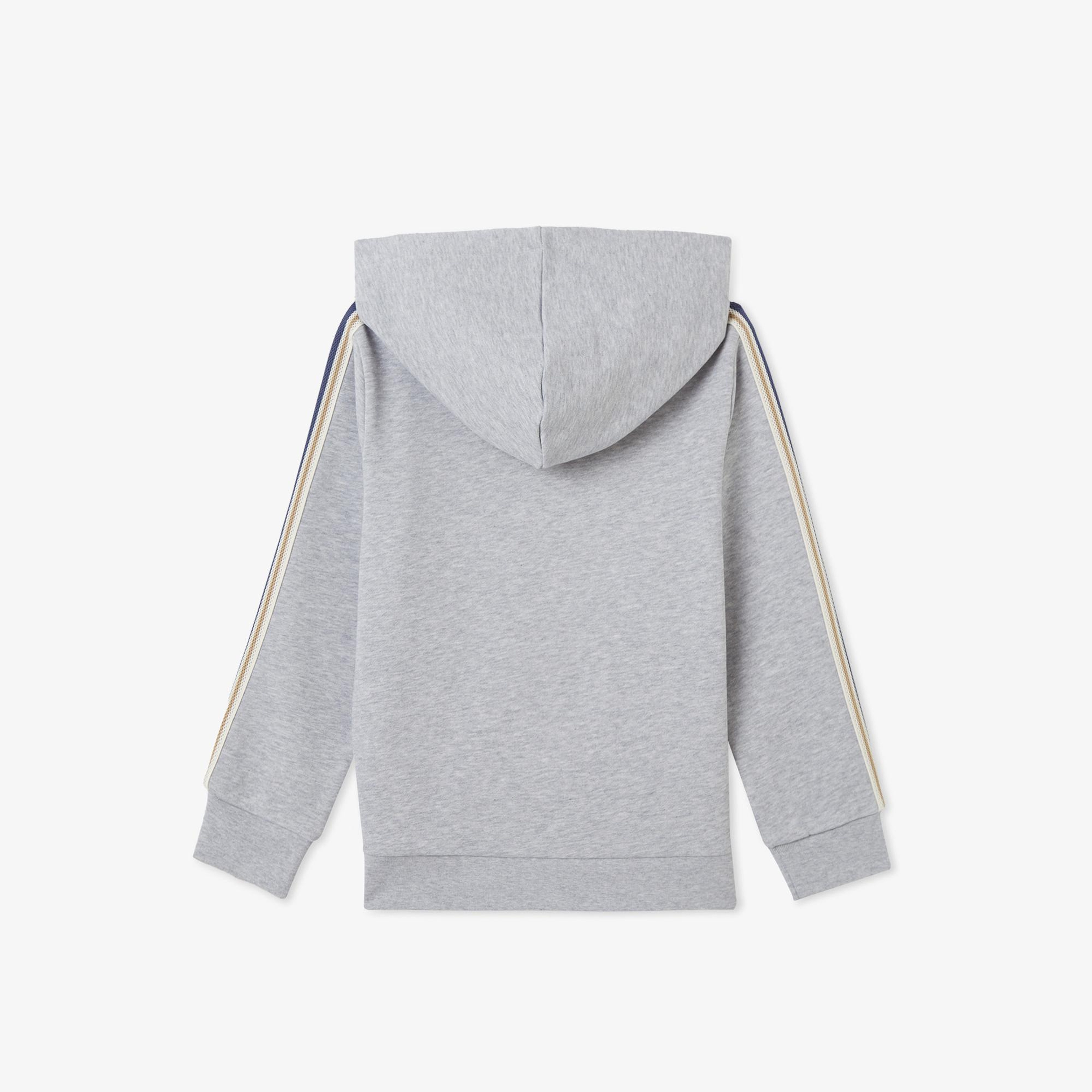 Lacoste Çocuk Bisiklet Yaka Gri Sweatshirt