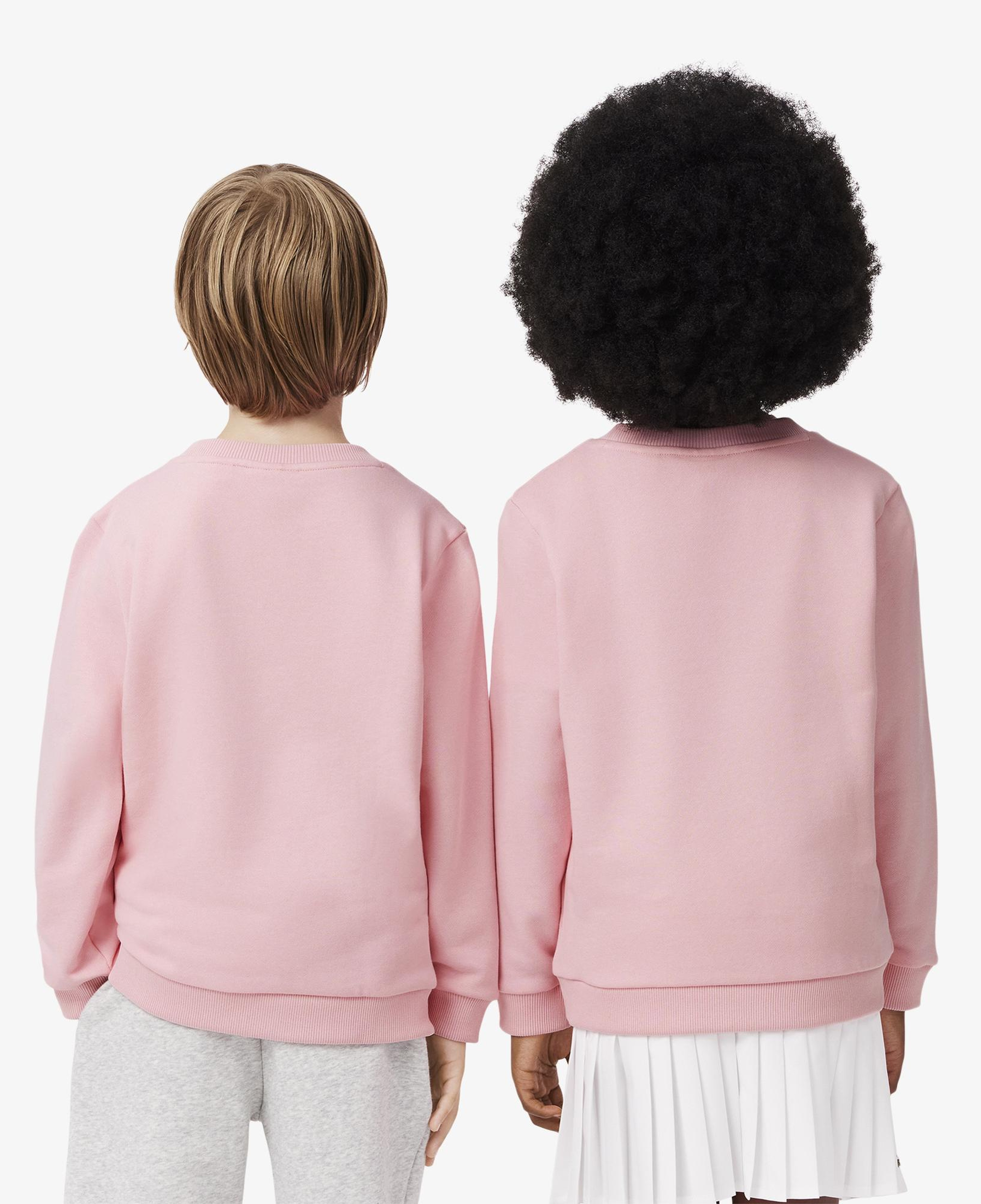 Lacoste Çocuk Baskılı Pembe Sweatshirt