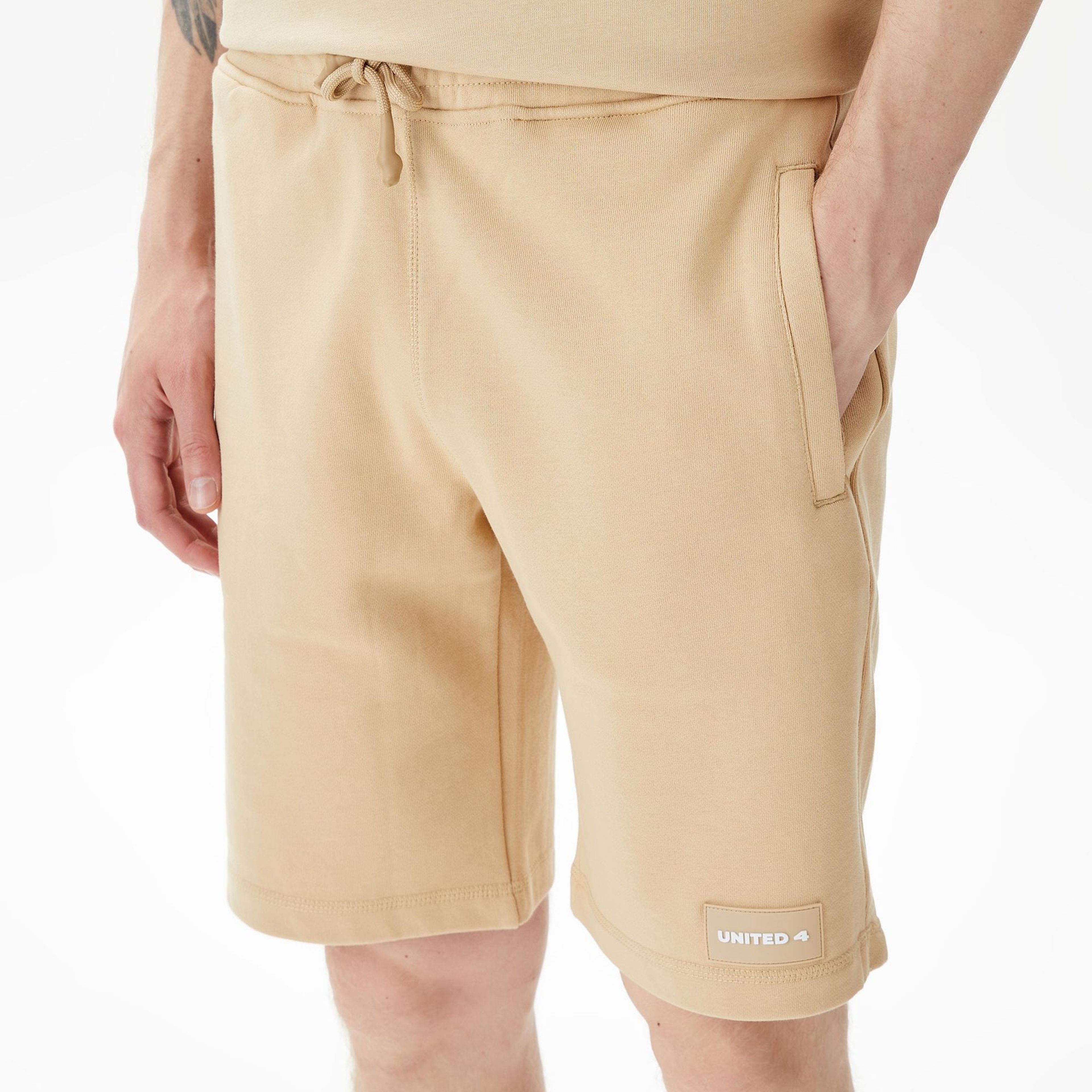 UNITED4 Classic Erkek Krem Şort