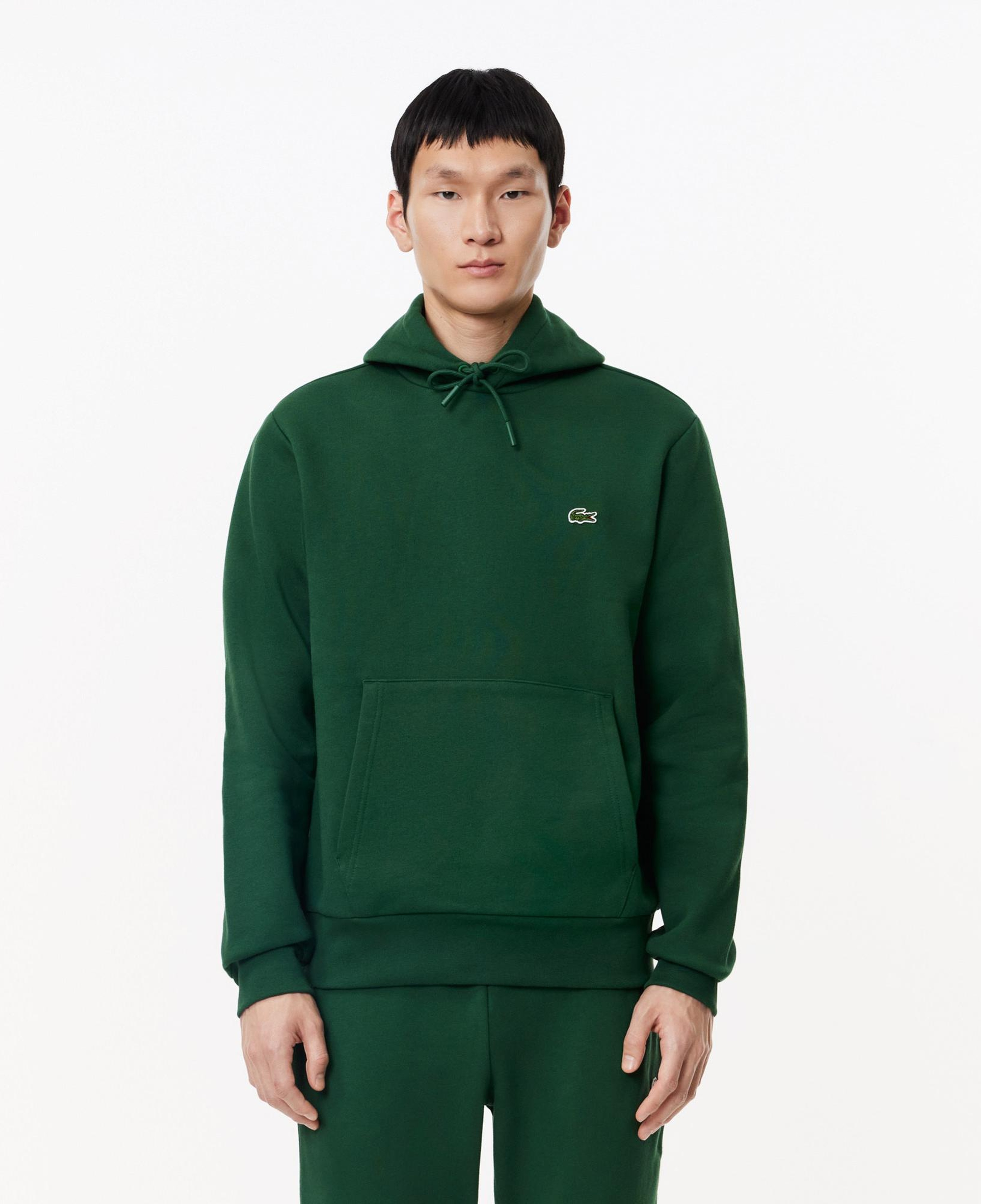 Lacoste Erkek Classic Fit Kapüşonlu Yeşil Sweatshirt