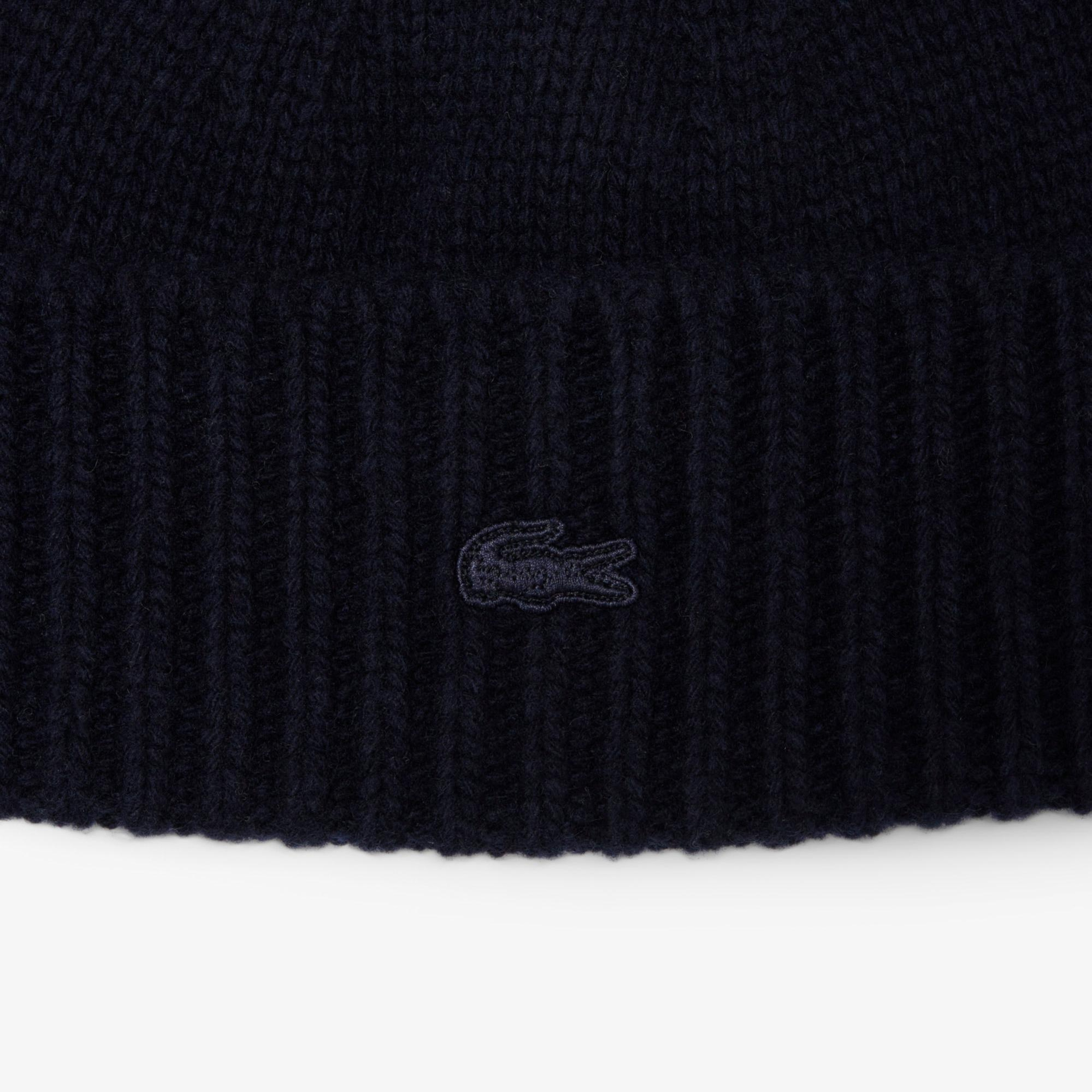 Lacoste Kadın Yün Lacivert Bere