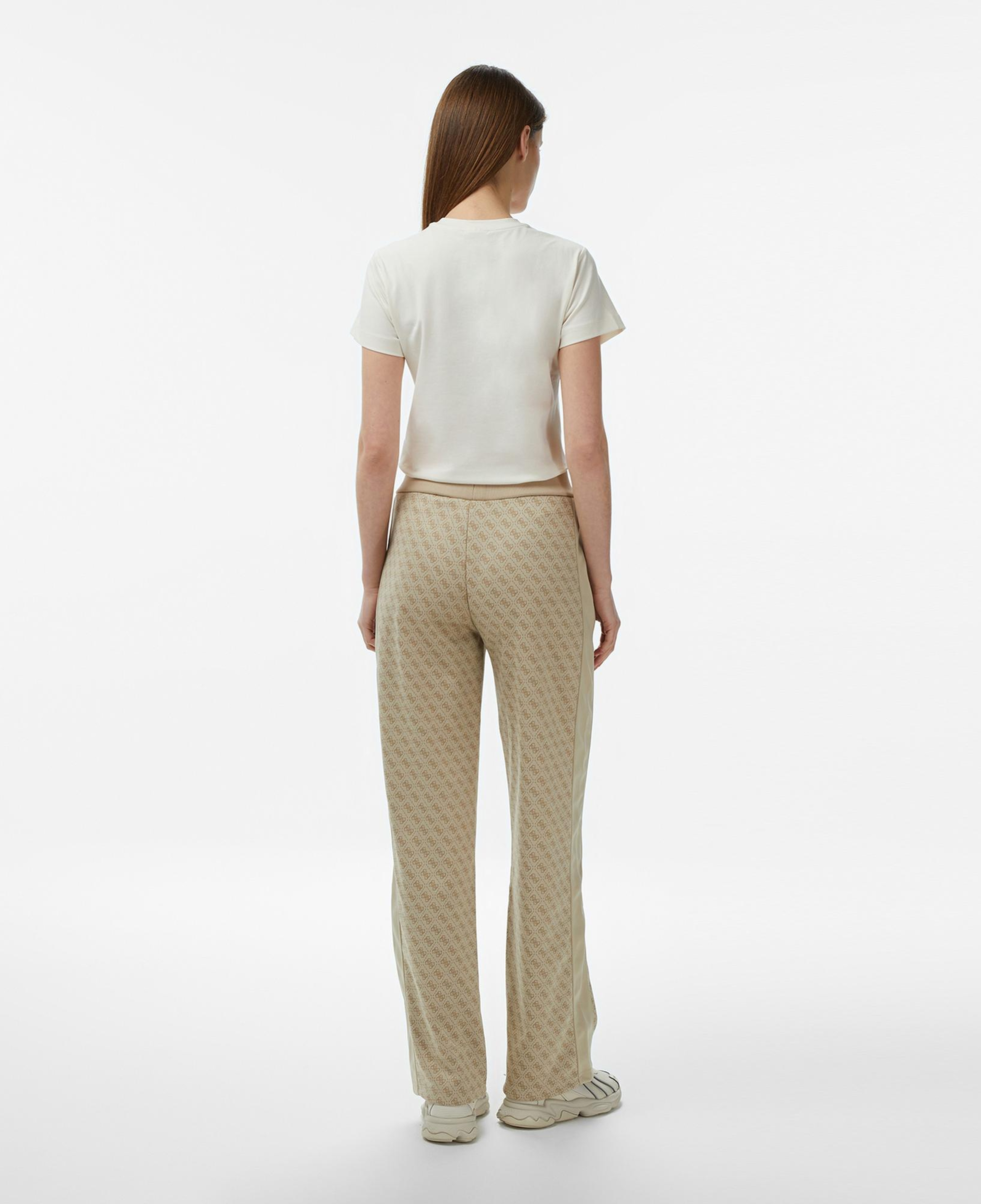 Guess Maya Aktif Palazzo Fit Kadın Bej Eşofman Altı