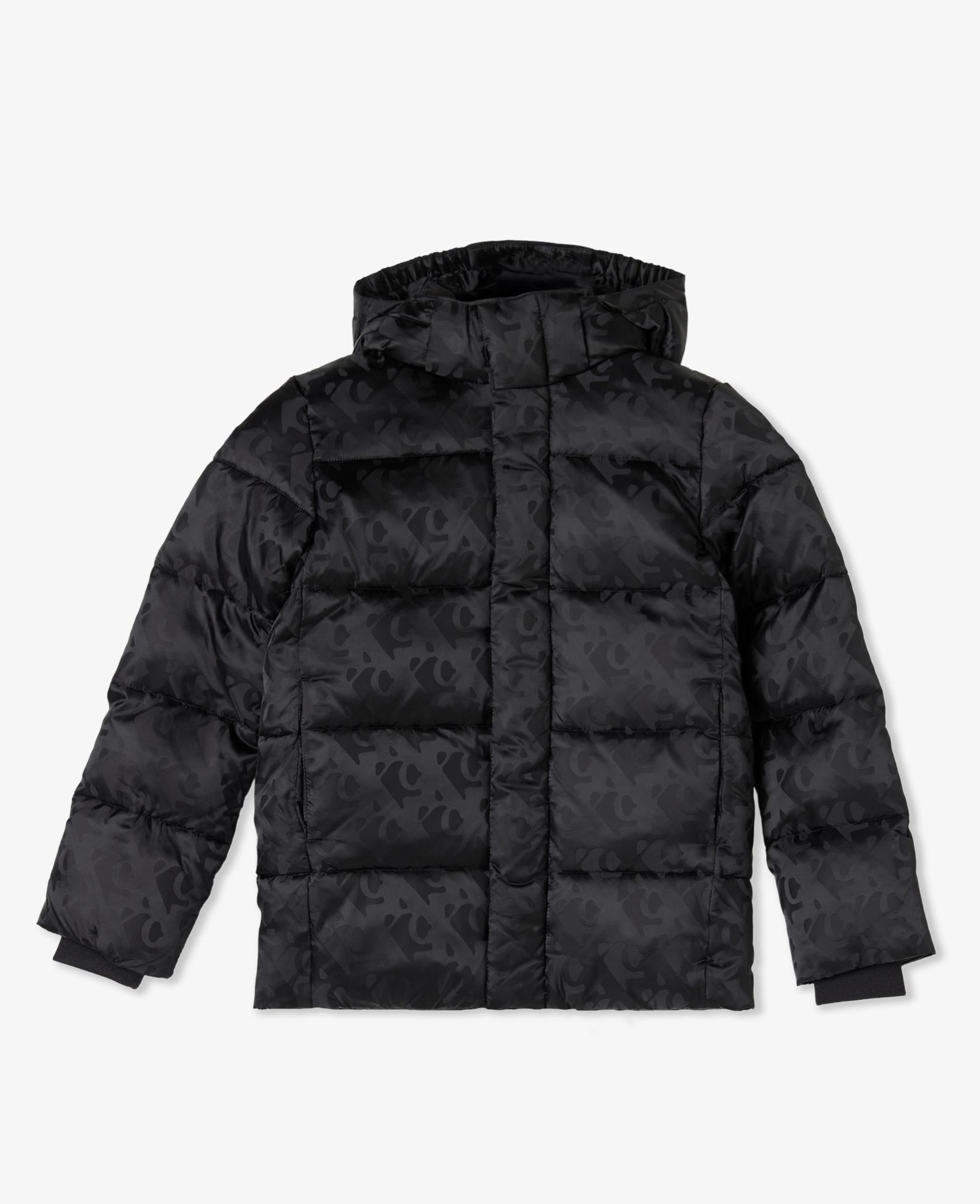 Calvin Klein Logo Puffer Çocuk Siyah Mont