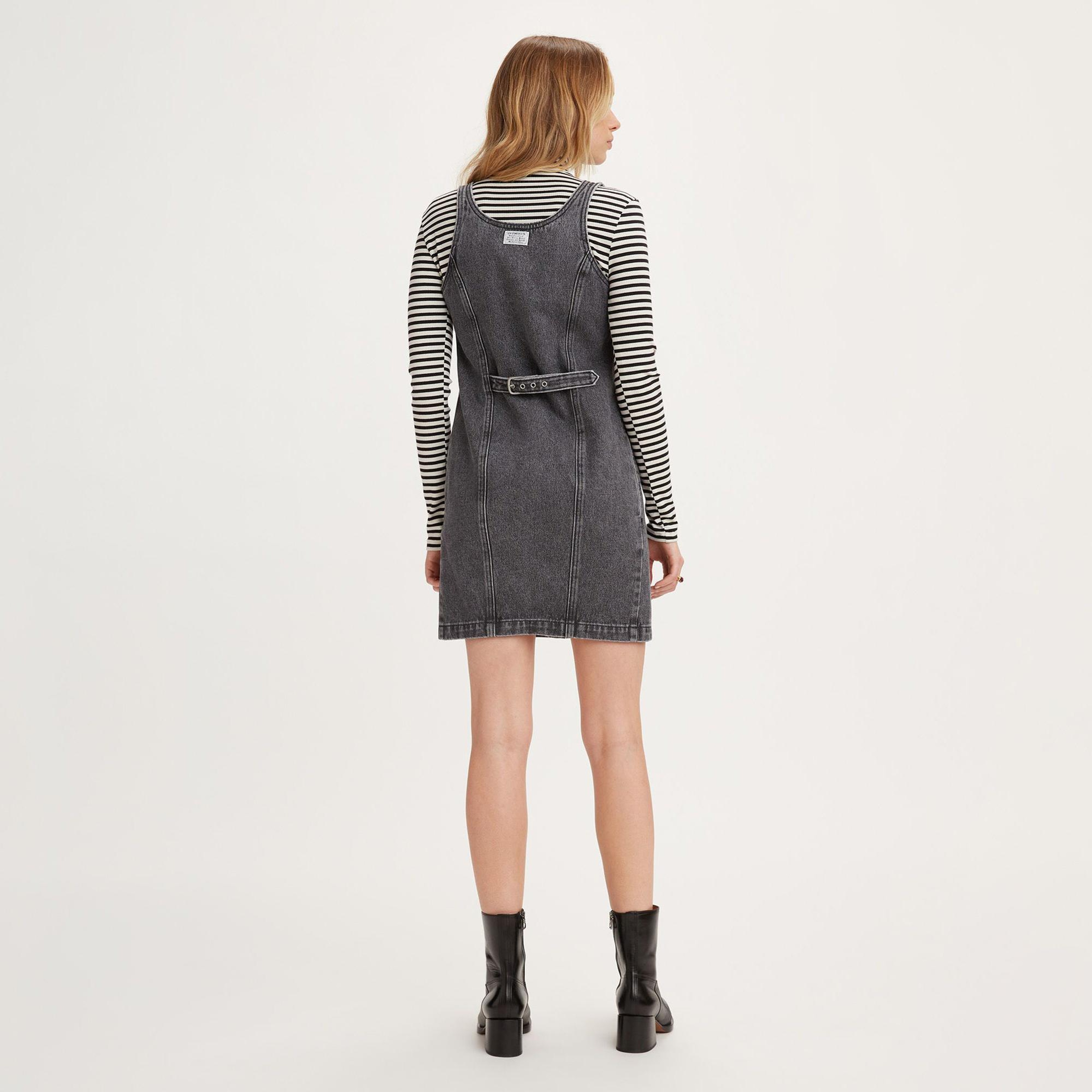 Levi's Tuli Denim Mini Dress Kadın Gri Elbise