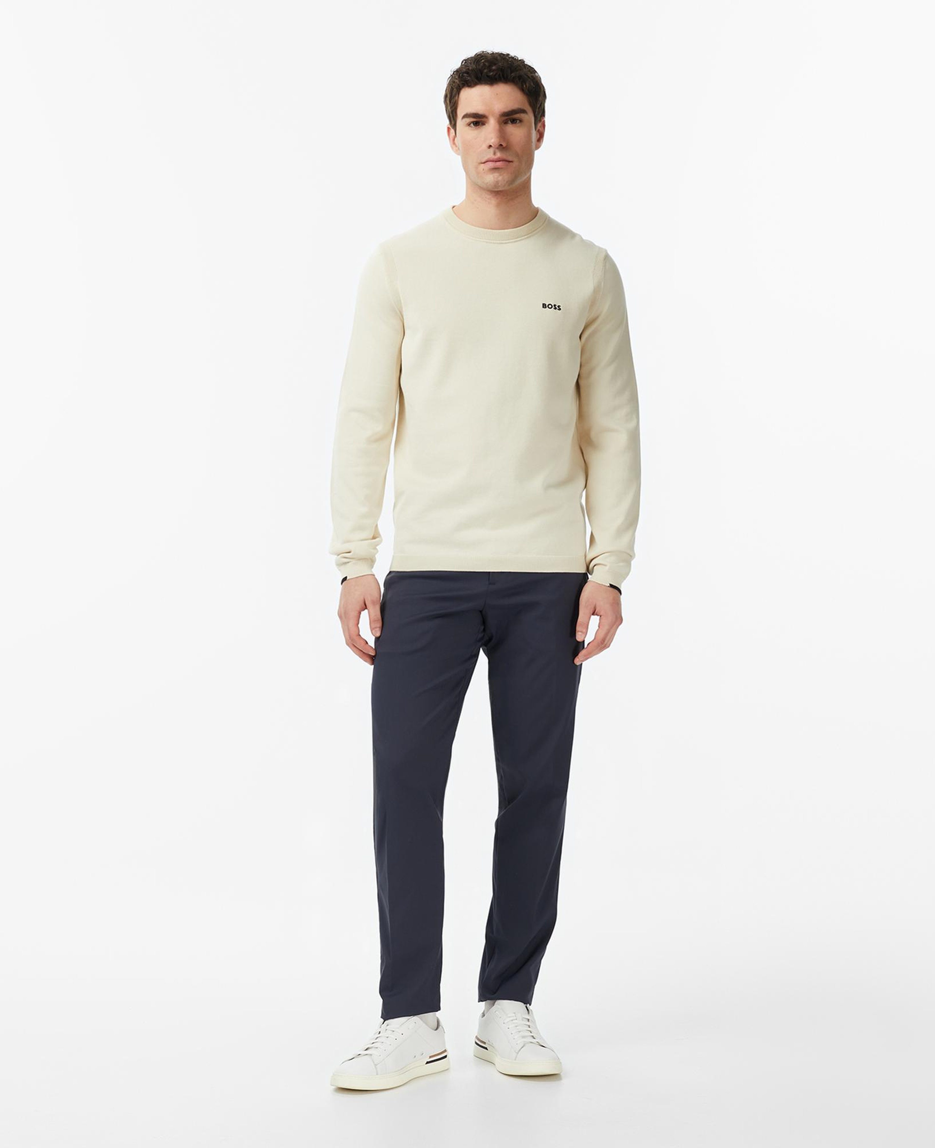 Boss Ever-X Erkek Beyaz Triko