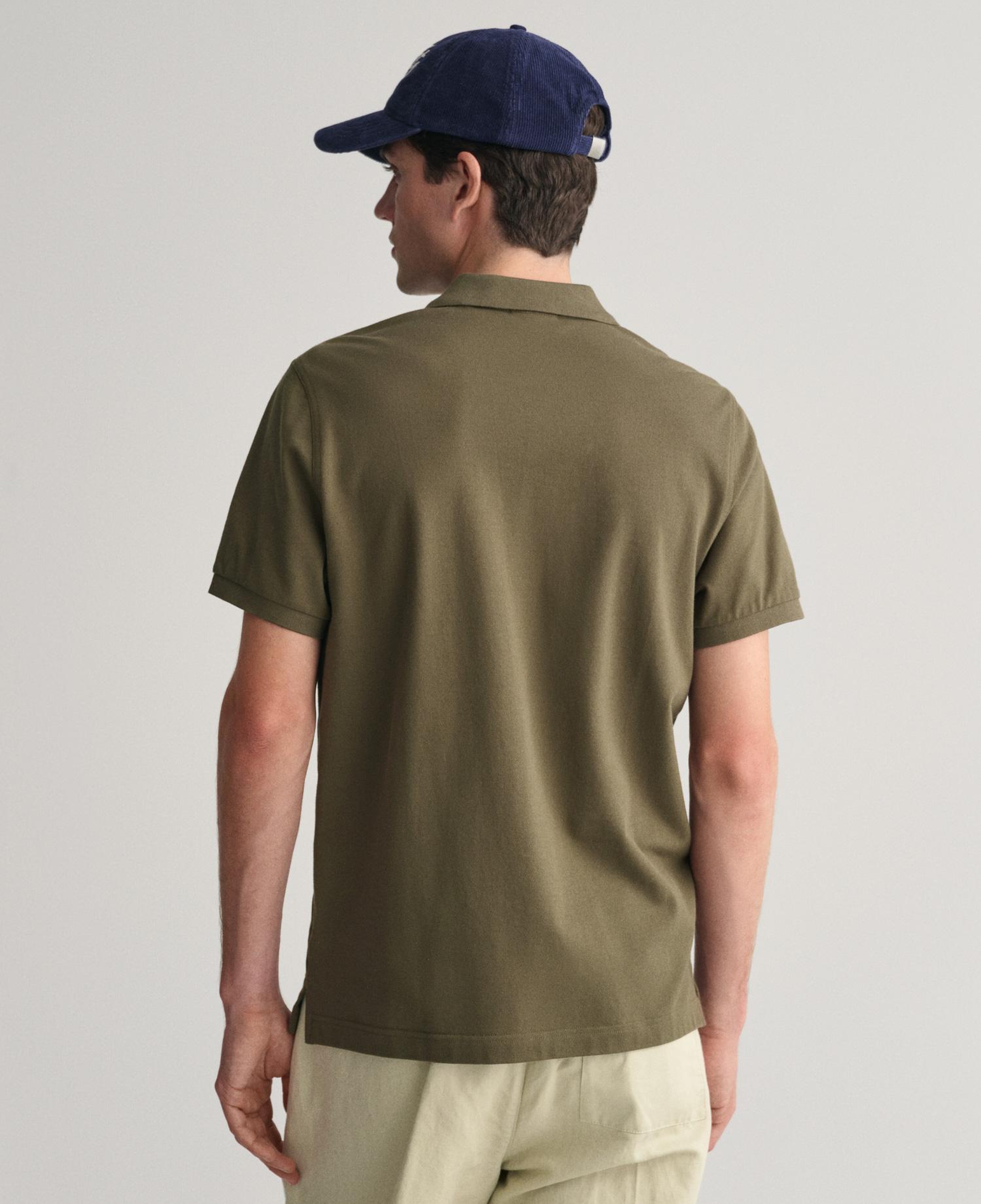 GANT Erkek Yeşil Regular Fit Polo