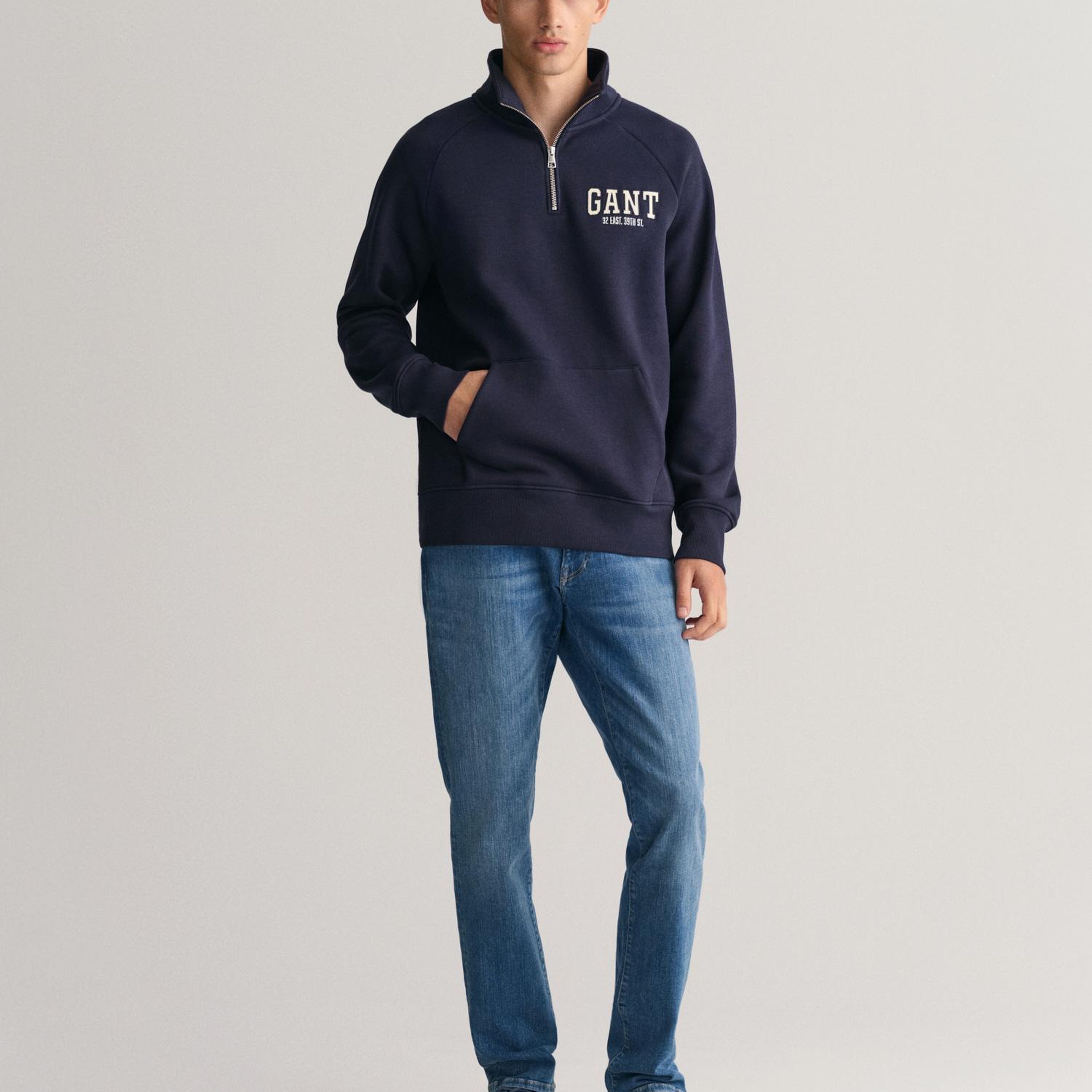 GANT Erkek Mavi Extra Slim Fit Jean Pantolon