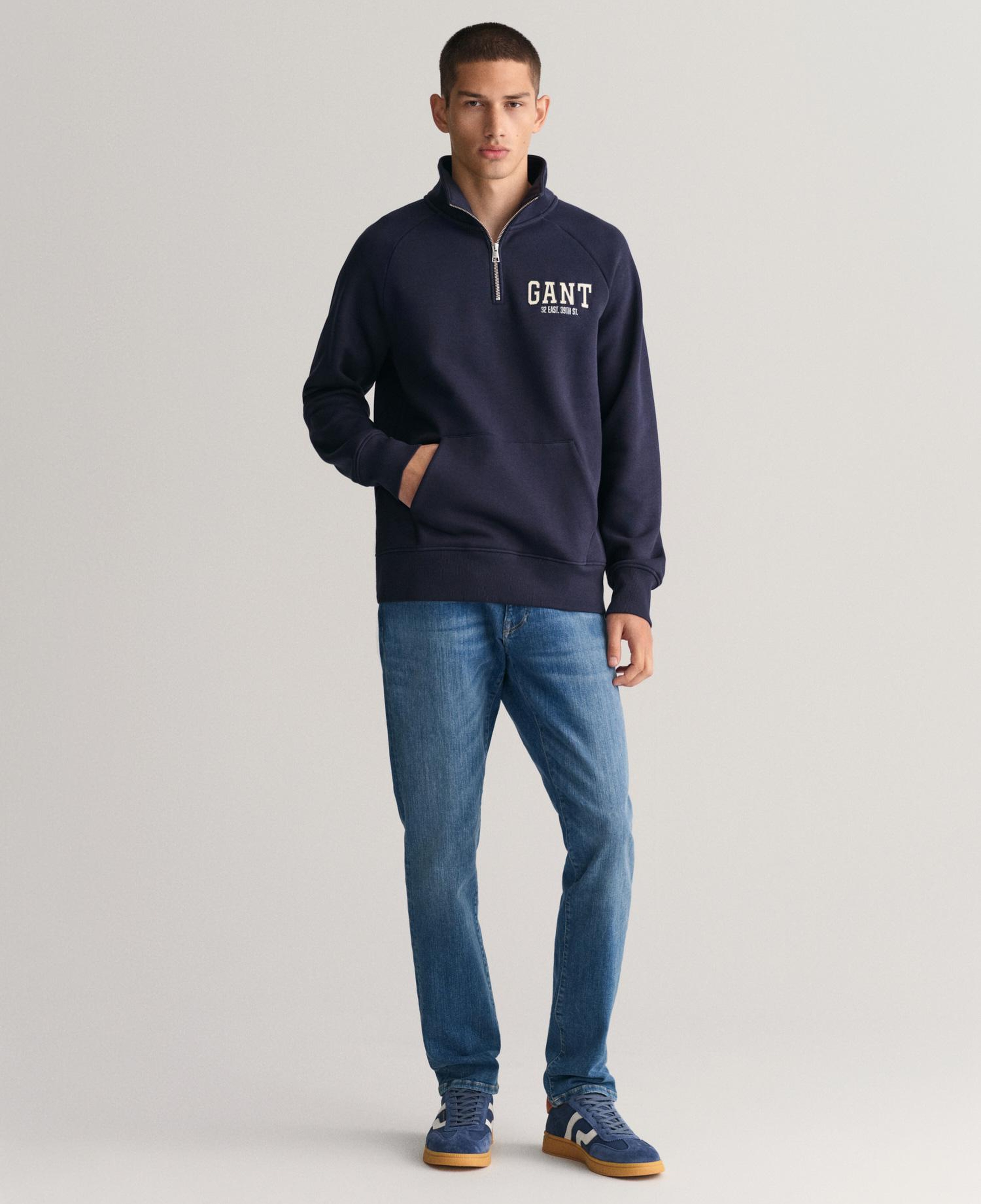 GANT Erkek Mavi Extra Slim Fit Jean Pantolon