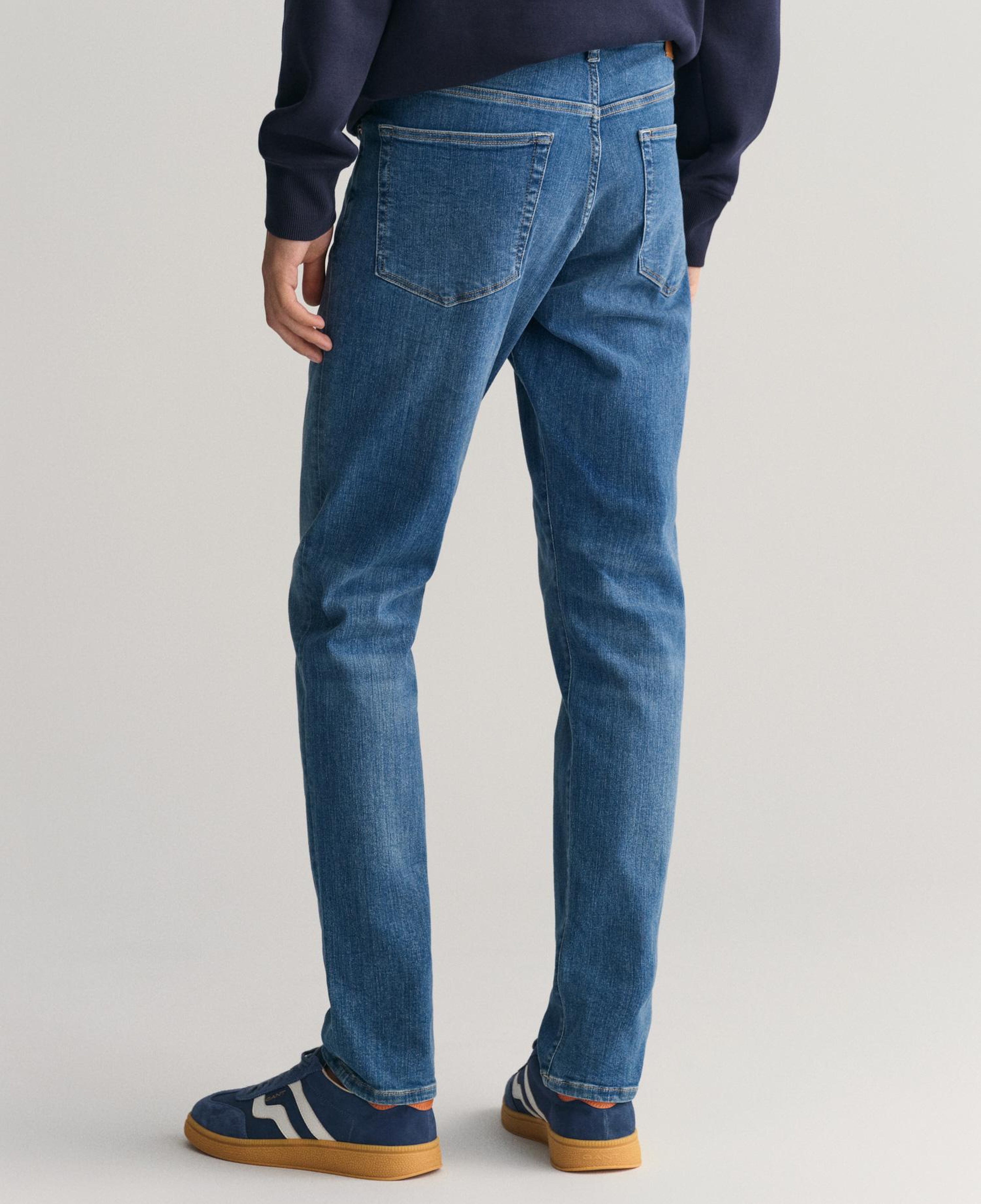 GANT Erkek Mavi Extra Slim Fit Jean Pantolon