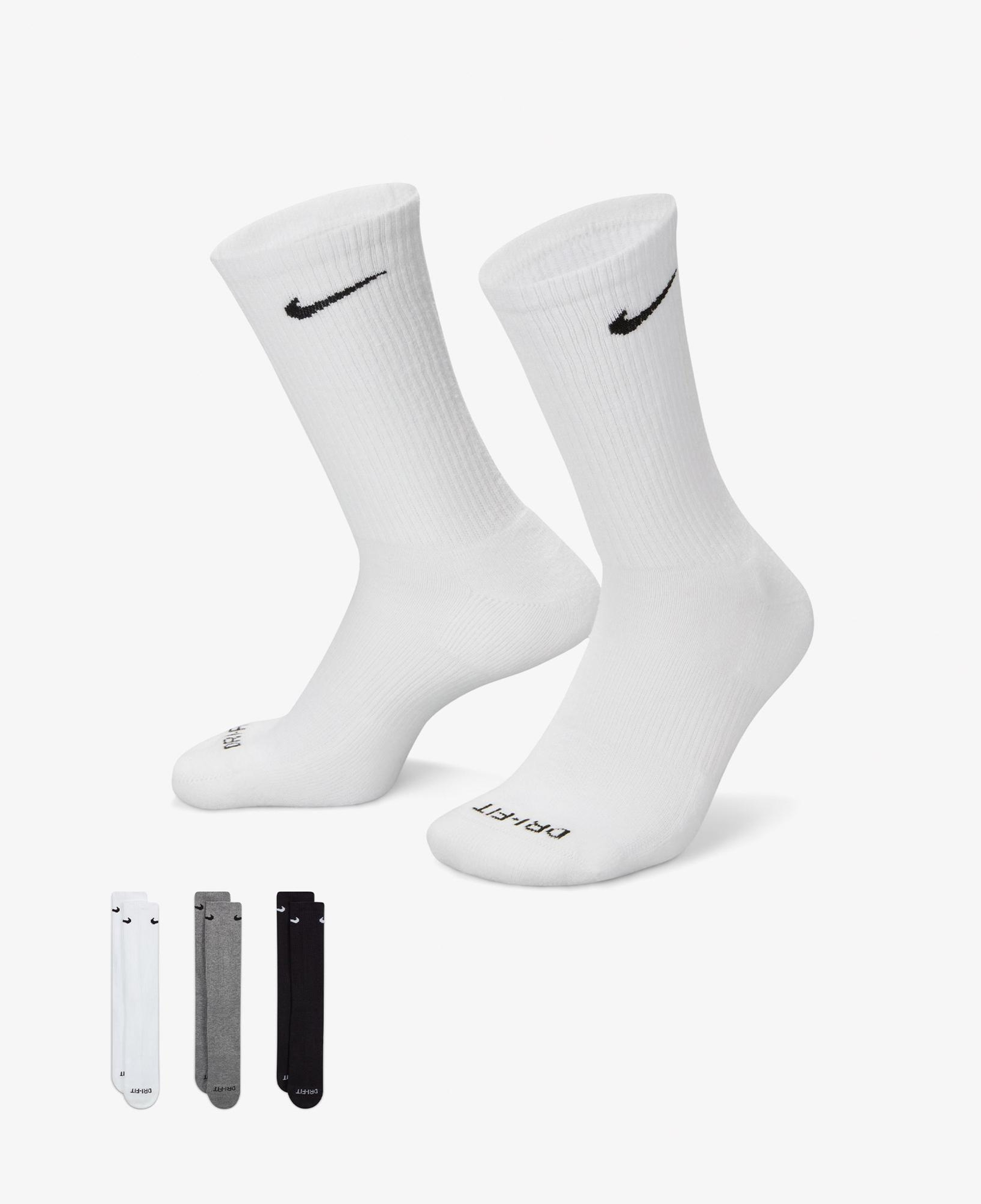 Nike Everyday Plus Cushioned Unisex Renkli 3'lü Çorap