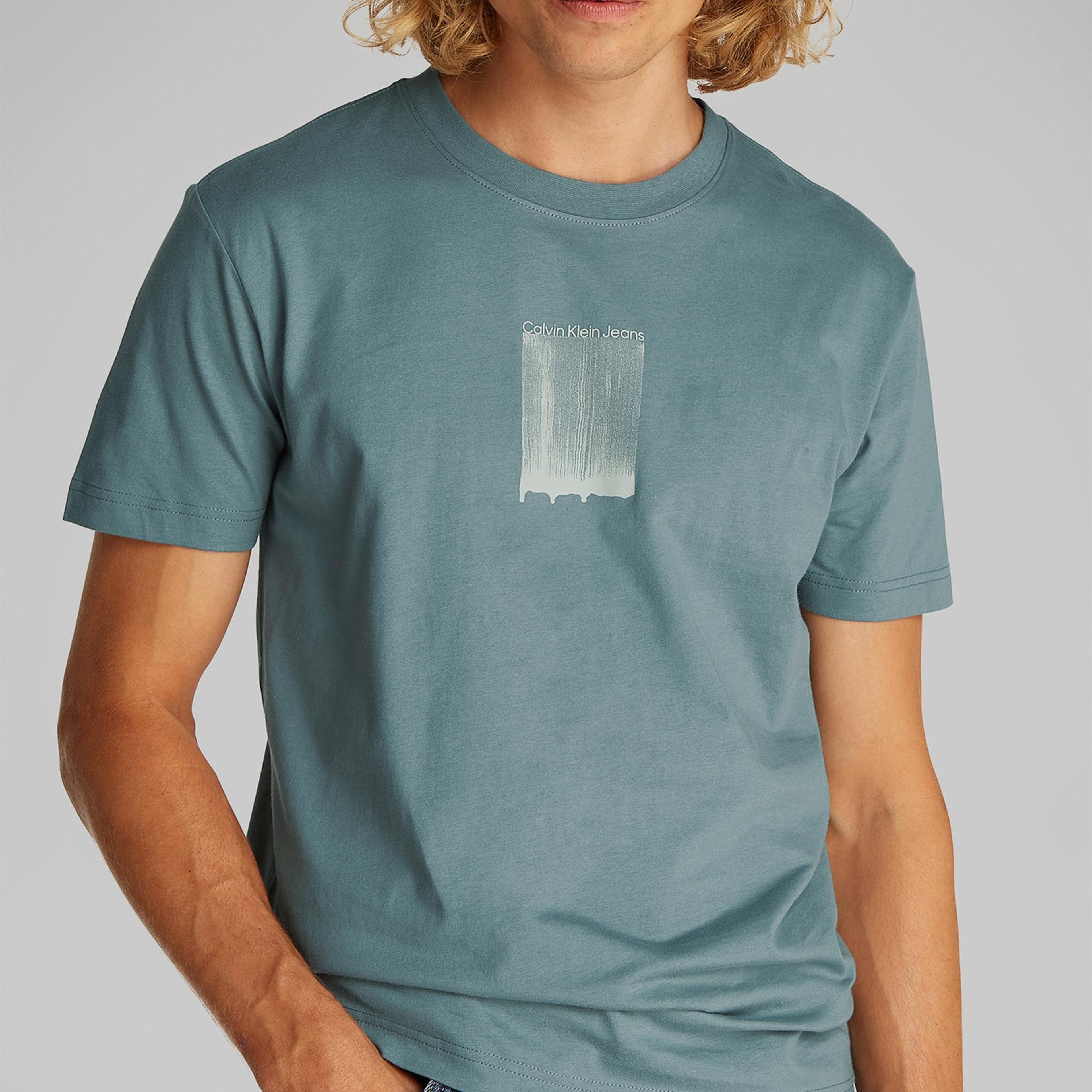 Calvin Klein Erkek Mavi T-Shirt
