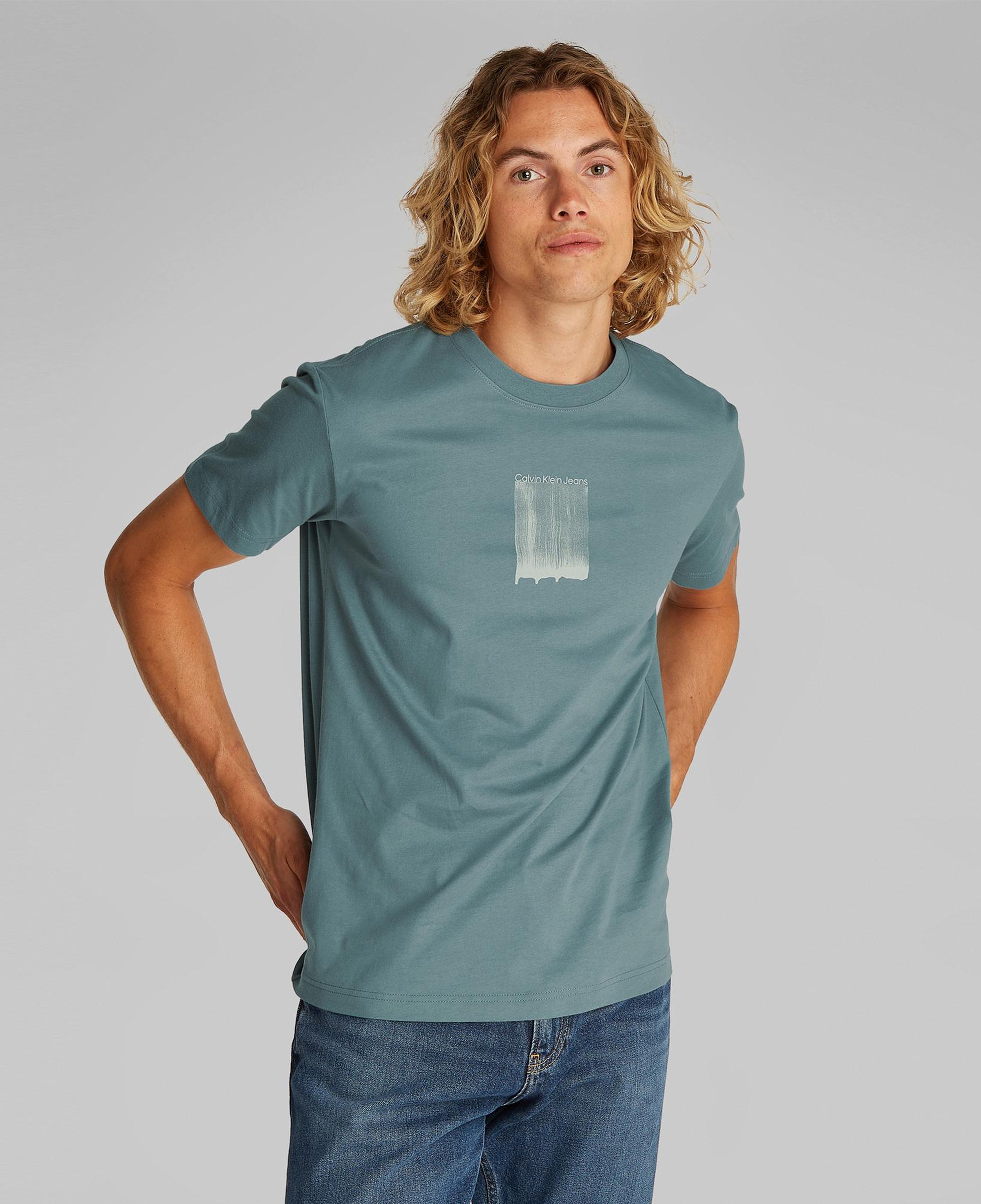 Calvin Klein Erkek Mavi T-Shirt