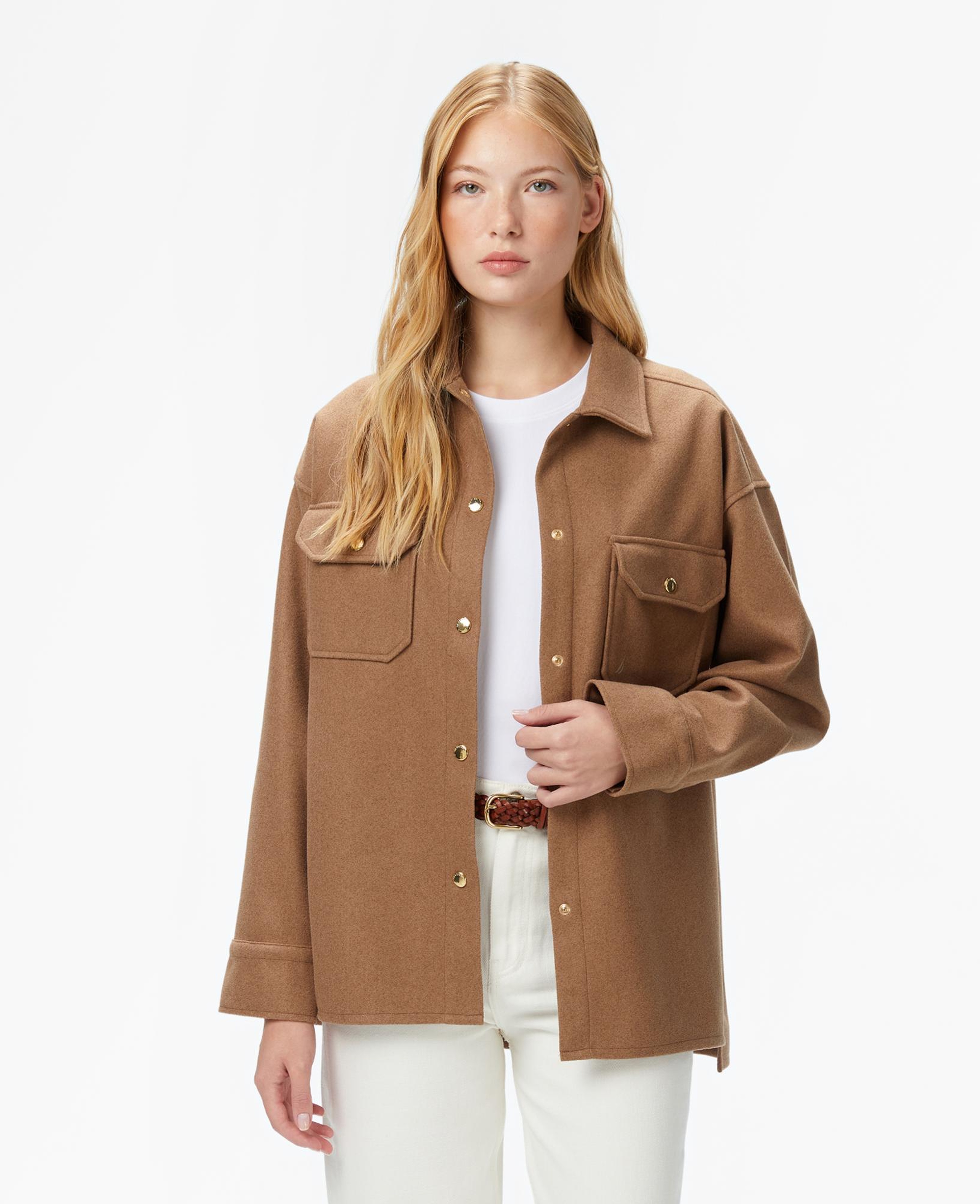 Nautica Kadın Kahverengi Regular Fit Gömlek