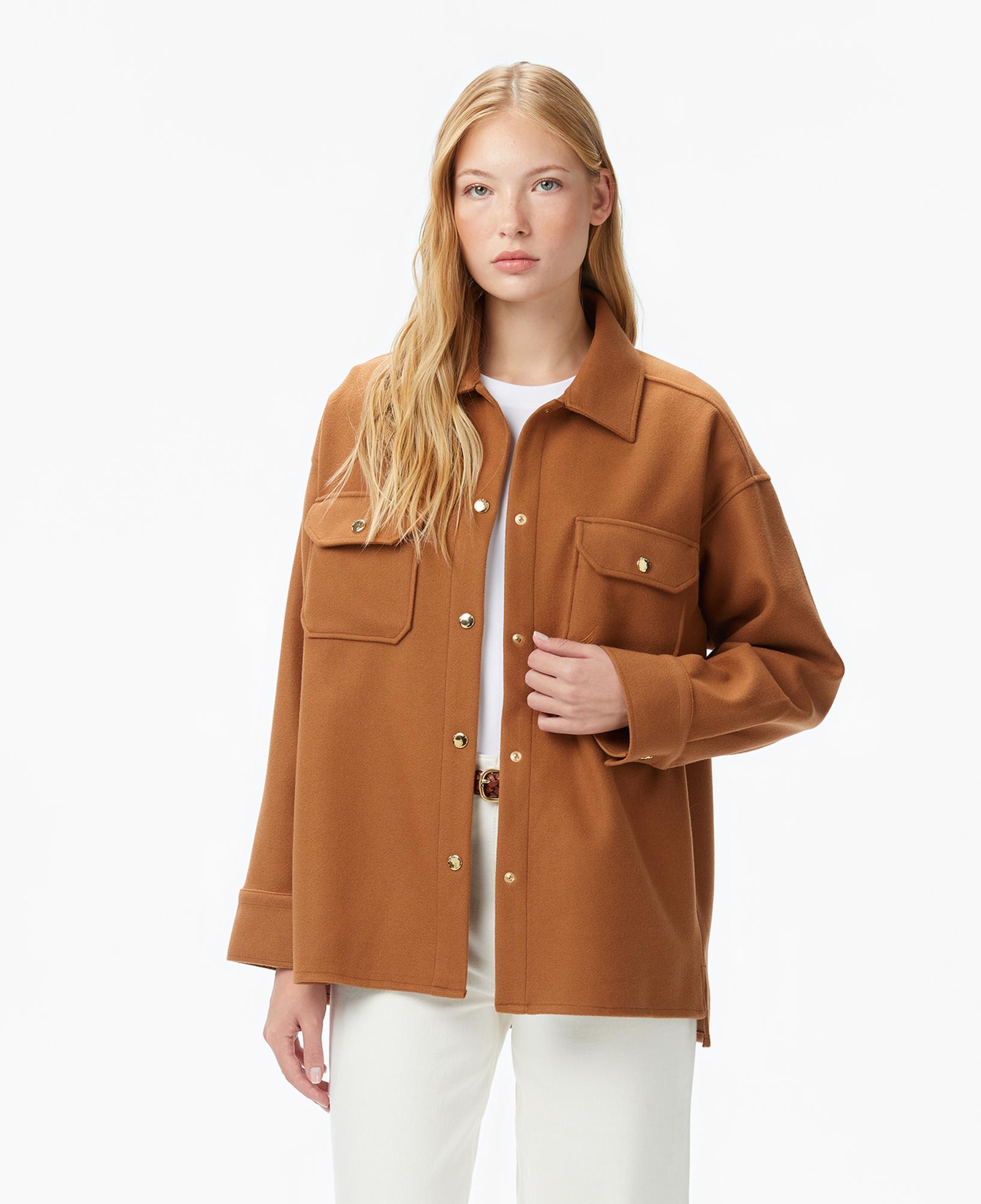 Nautica Kadın Kahverengi Regular Fit Gömlek