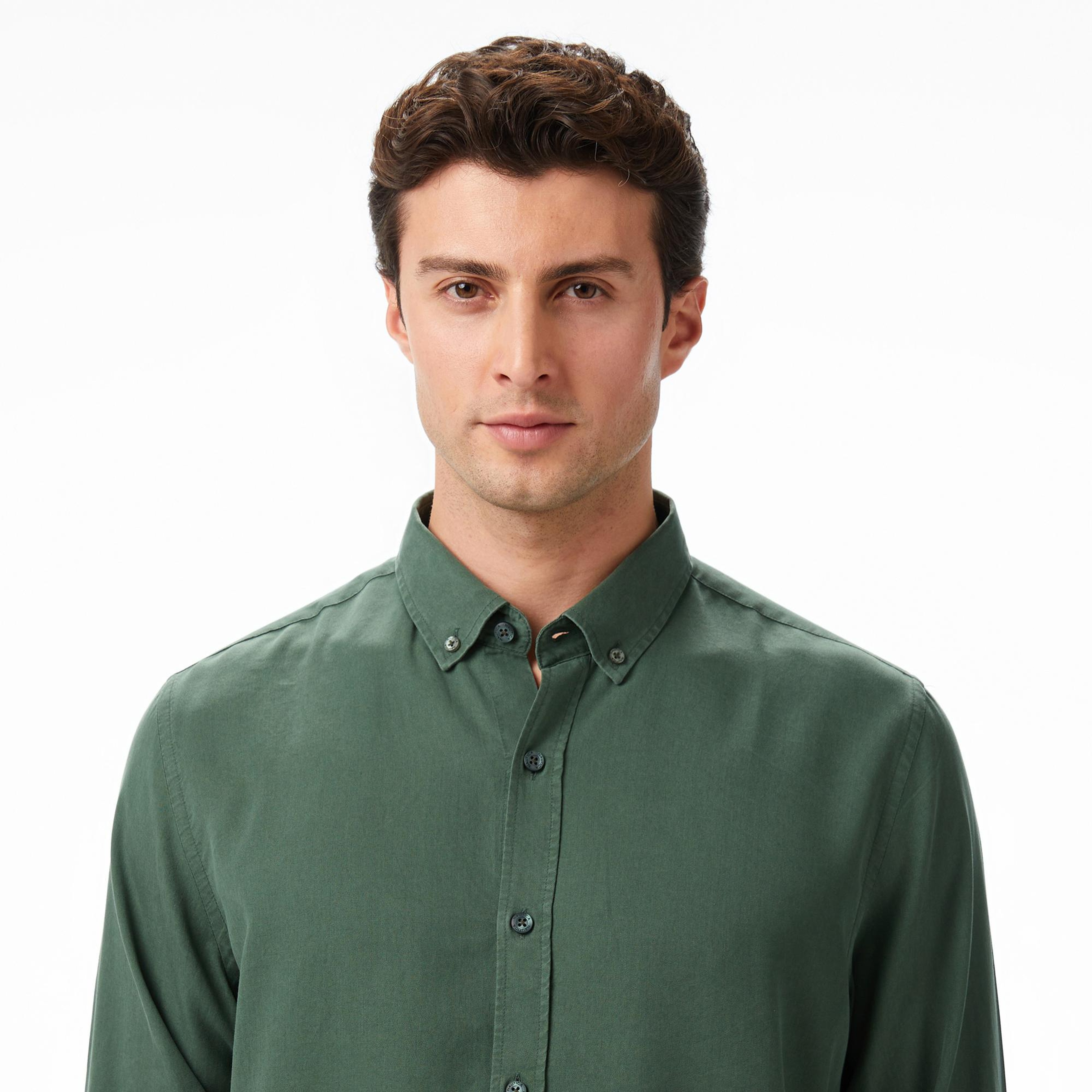 Nautica Erkek Yeşil Classic Fit Gömlek