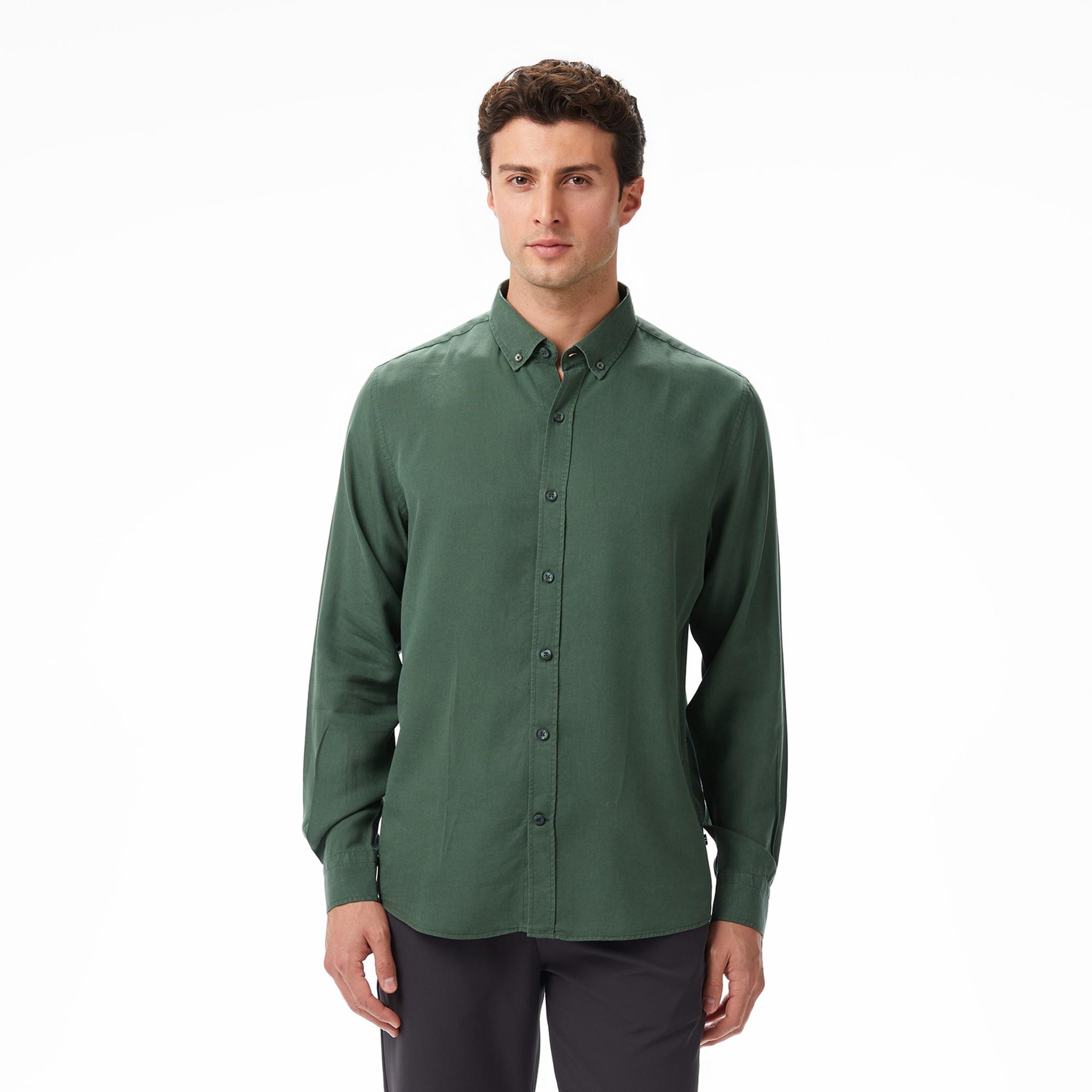 Nautica Erkek Yeşil Classic Fit Gömlek