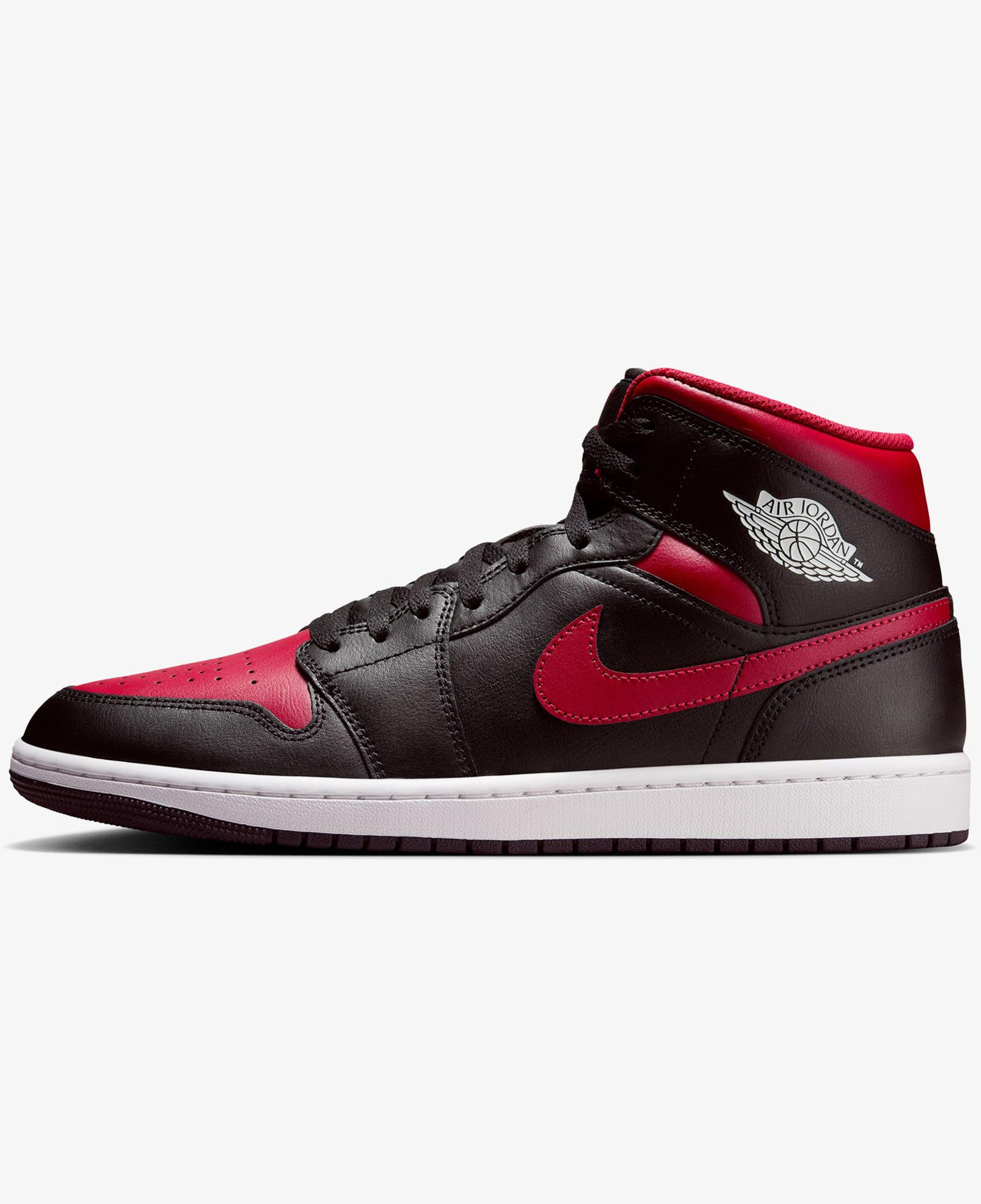 Jordan Air 1 Mid Erkek Siyah Spor Ayakkabı