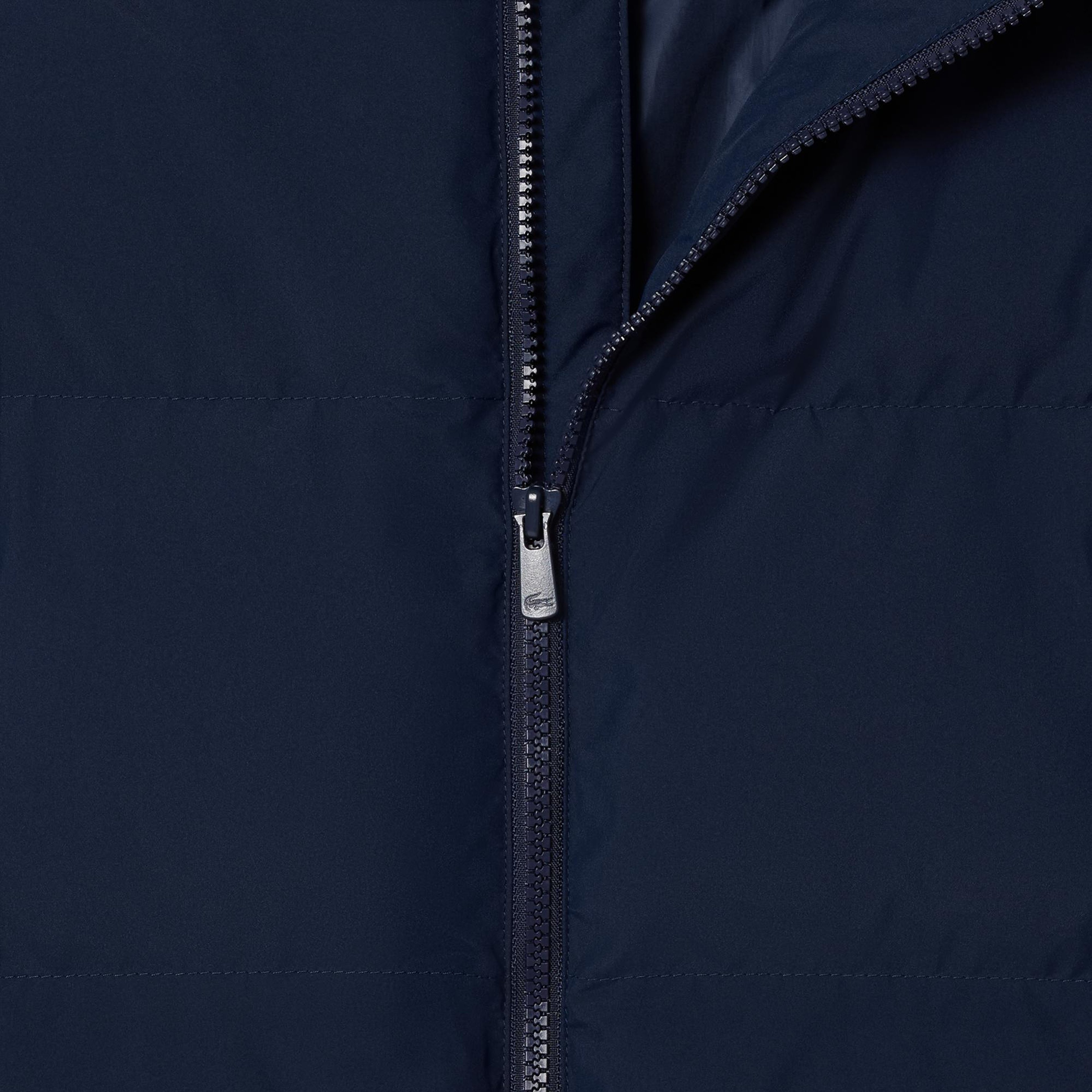 Lacoste Çocuk Kapüşonlu Lacivert Şişme Mont