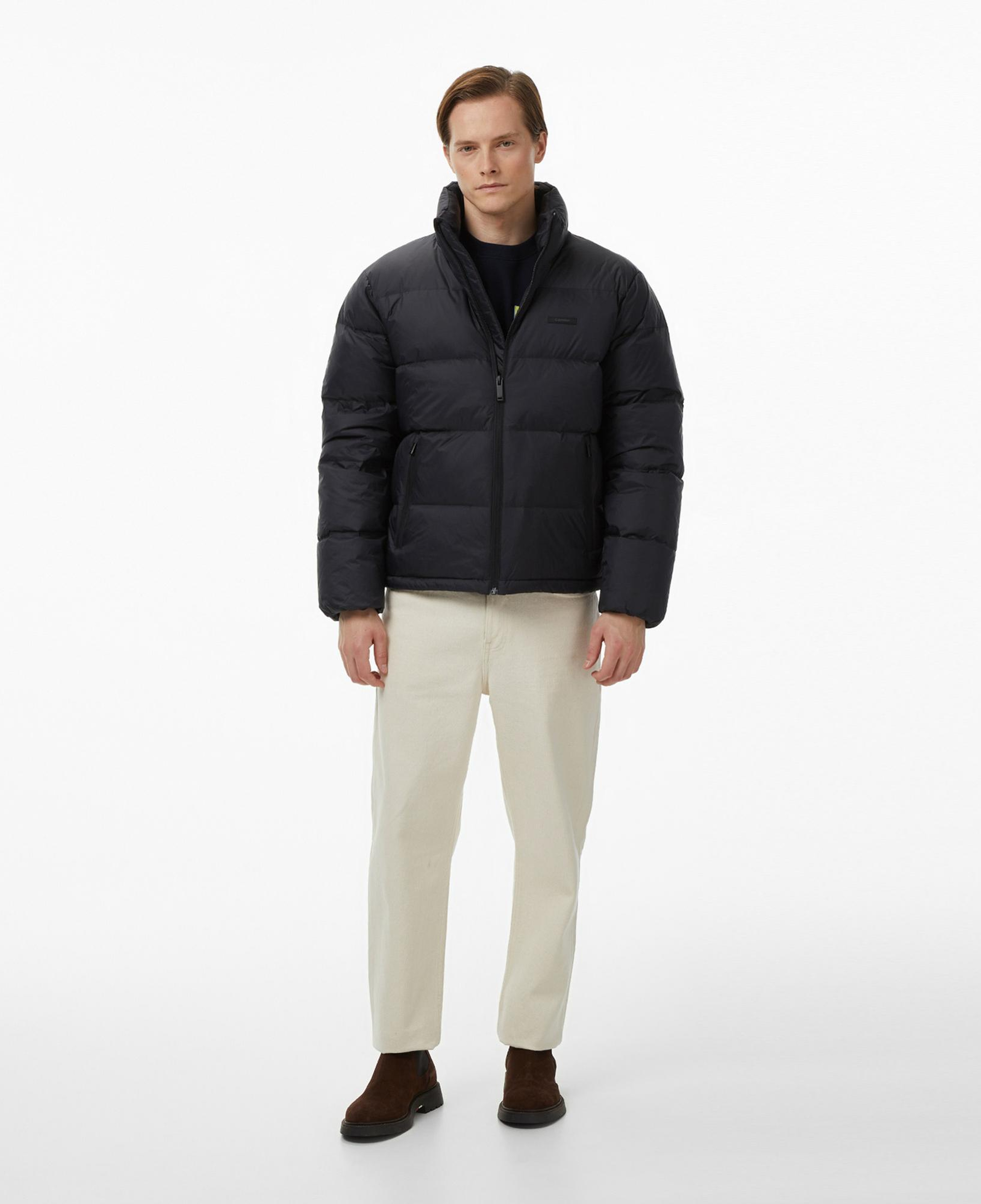 Calvin Klein Nylon Down Puffer Erkek Siyah Mont