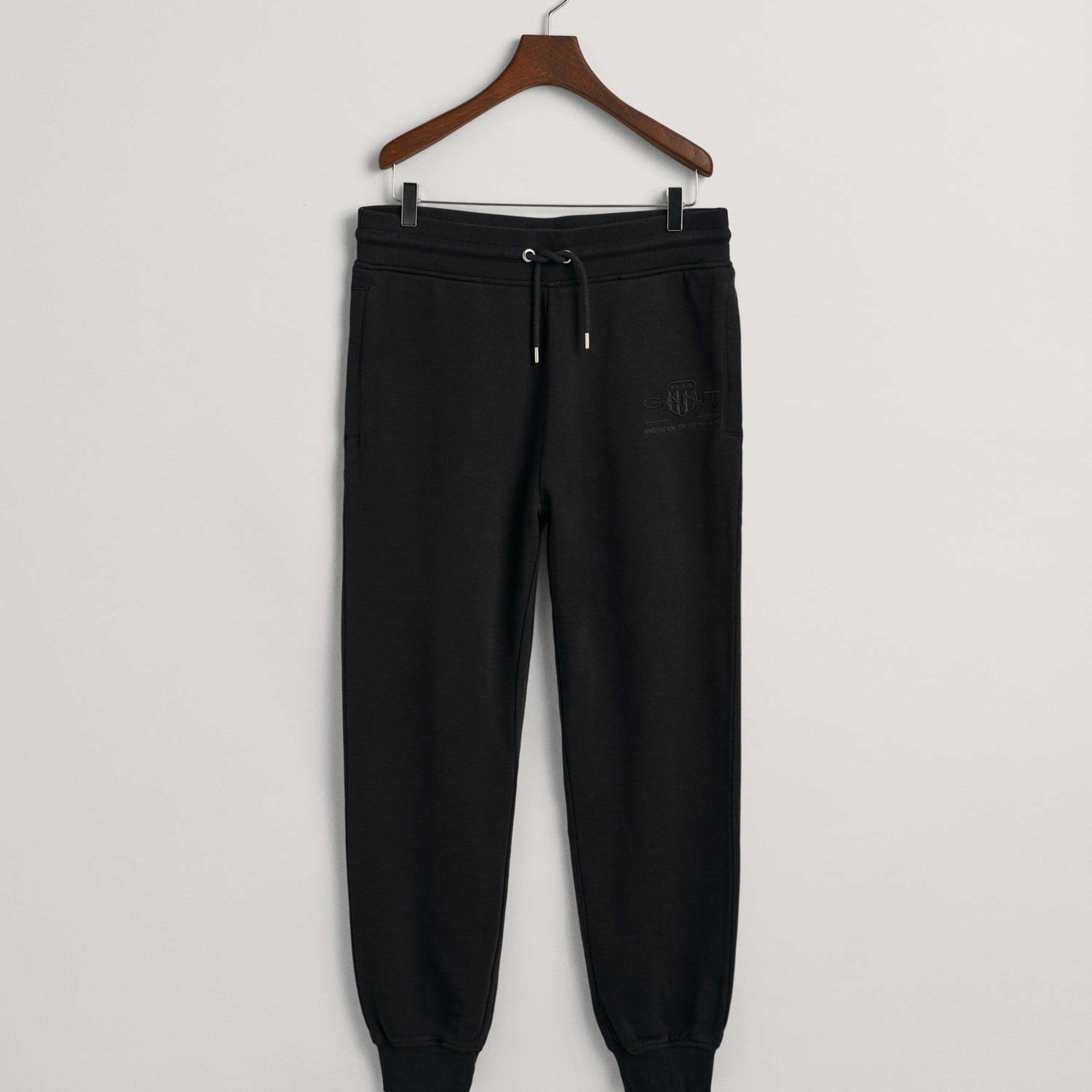 GANT Erkek Siyah Regular Fit Logolu Eşofman Altı