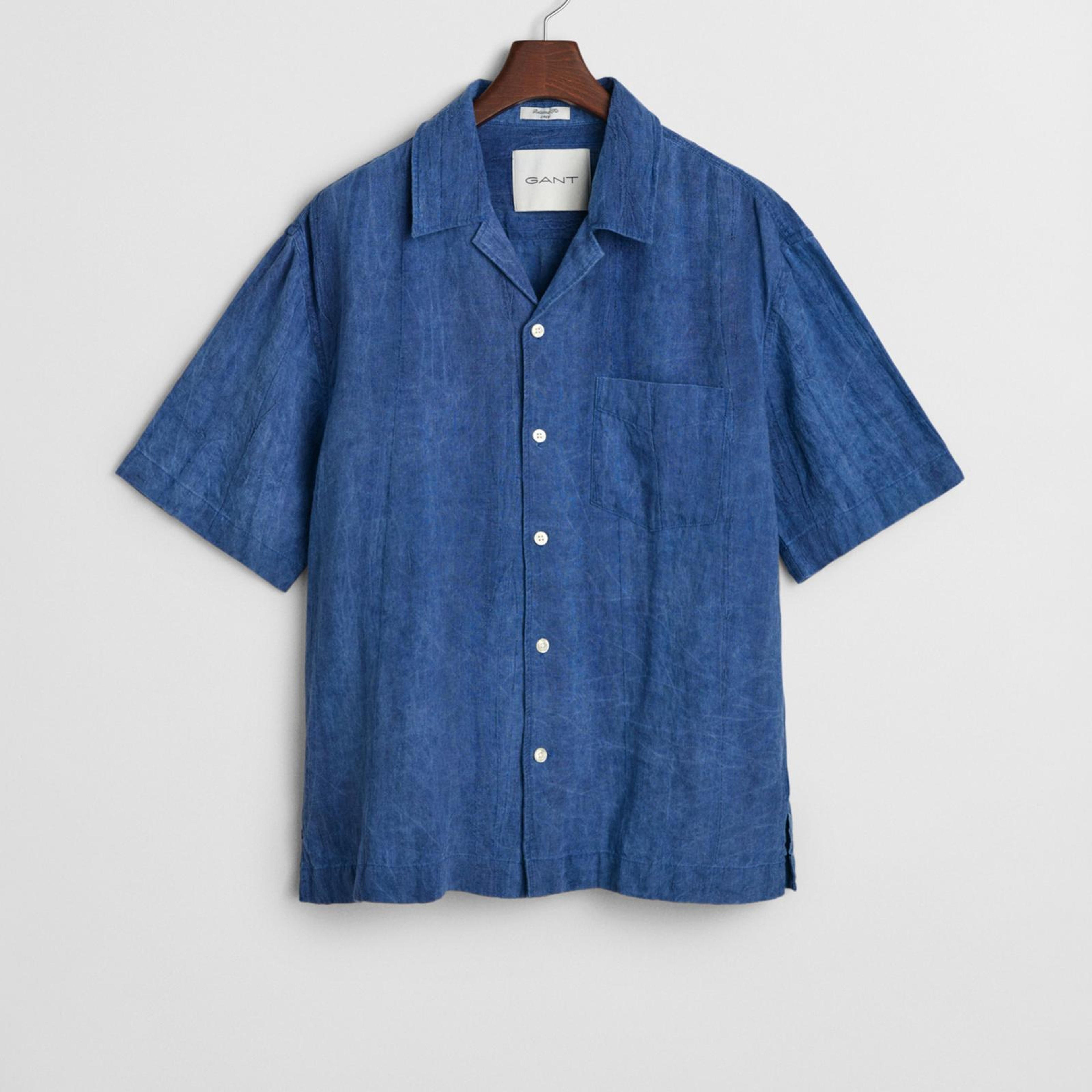 GANT Erkek Lacivert Relaxed Fit Klasik Yaka Gömlek