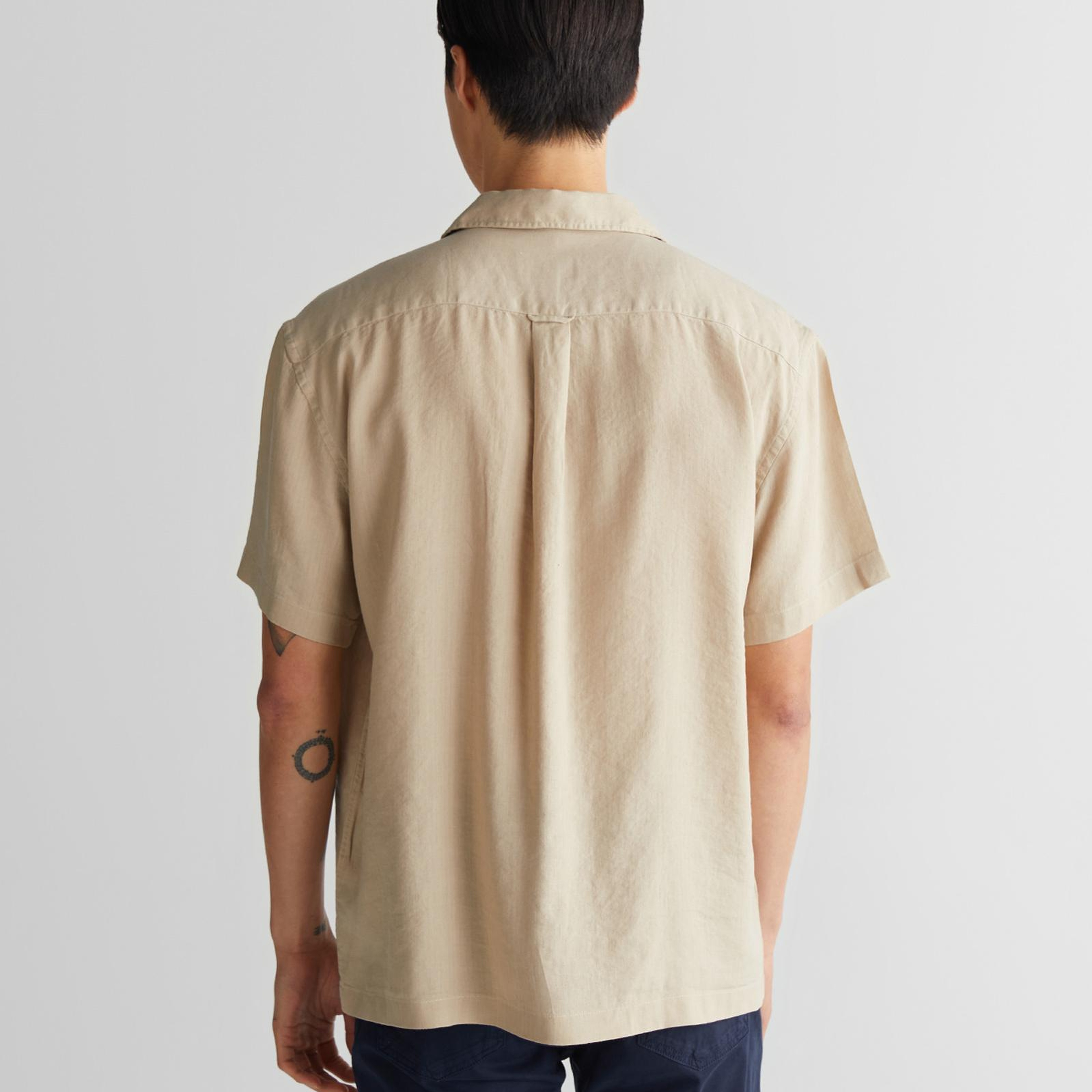 GANT Erkek Bej Kısa Kollu Gömlek