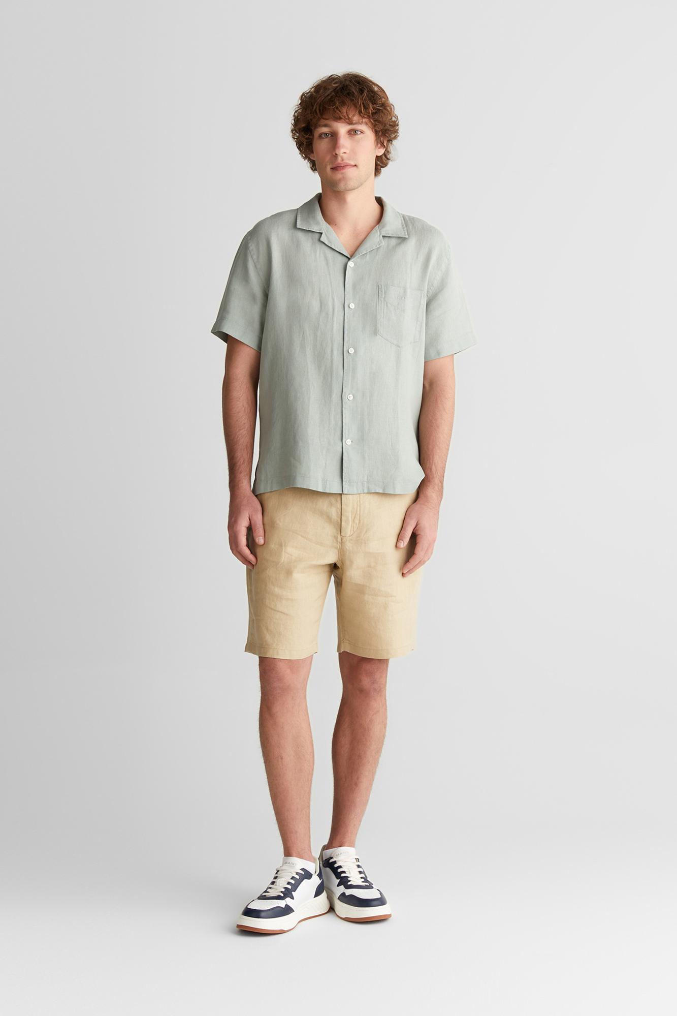 GANT Erkek Yeşil Düğmeli Yaka Gömlek