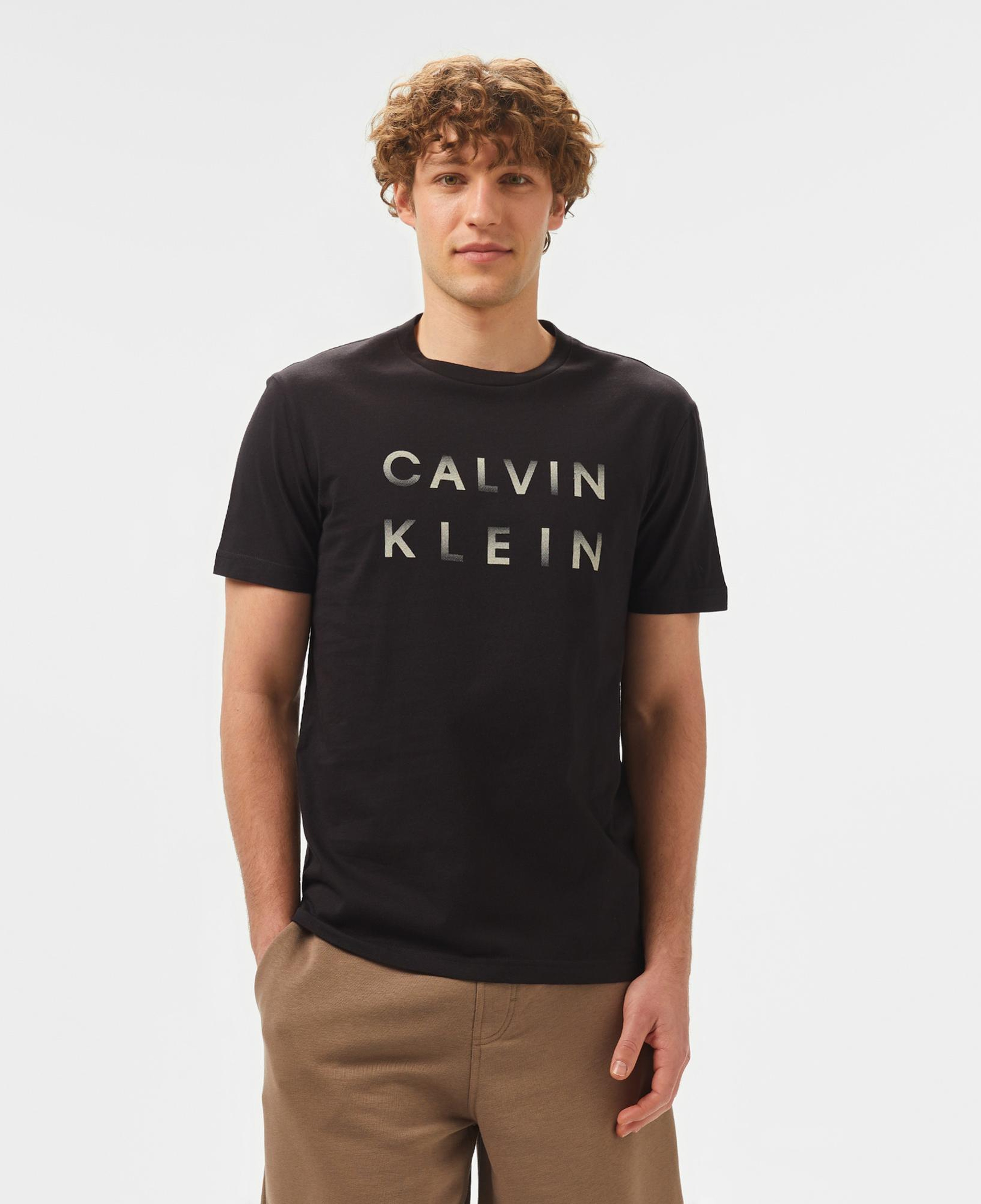 Calvin Klein Logo Erkek Siyah T-Shirt